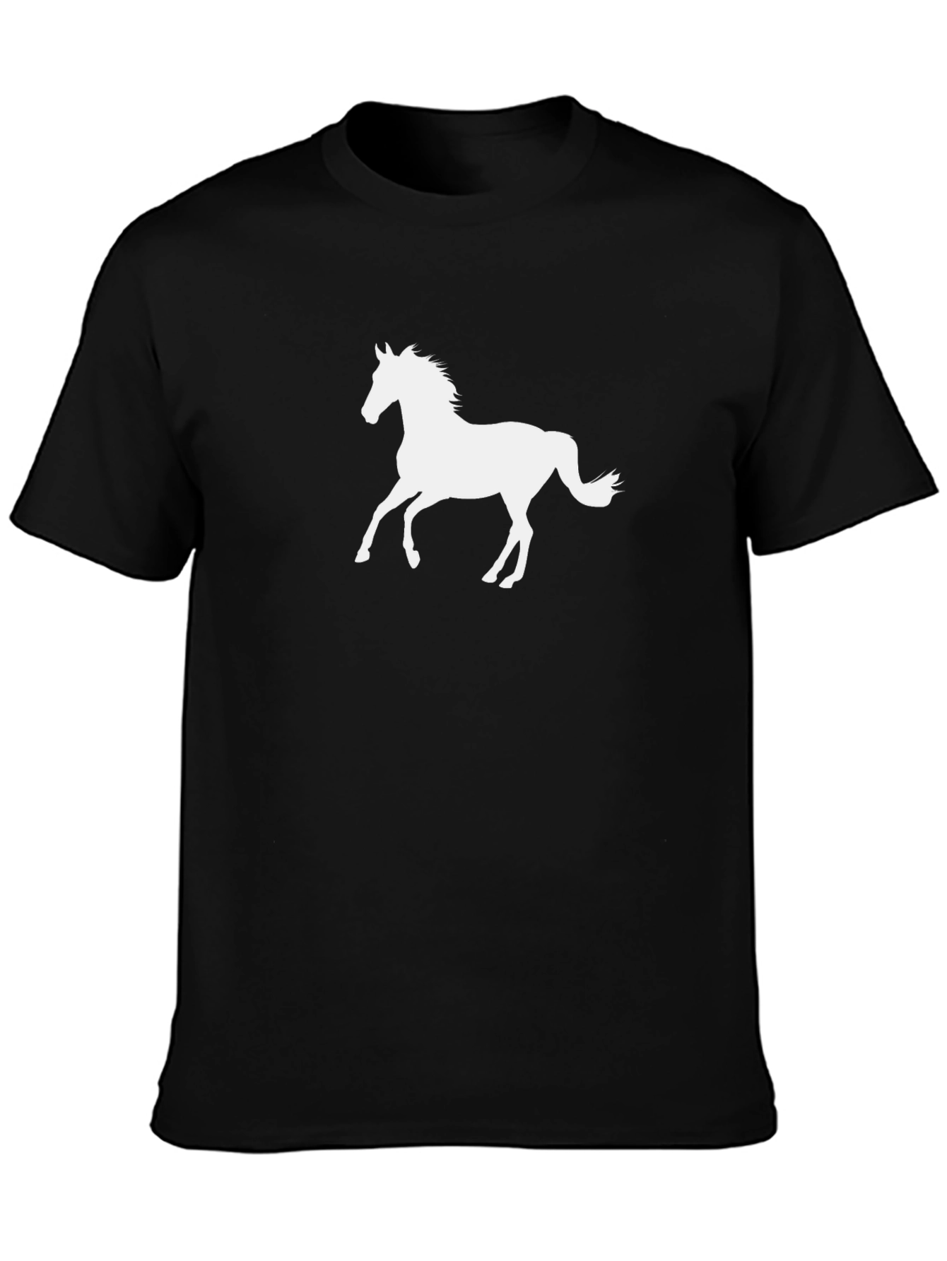 Black Horse Graphic Tee - Stylish Casual Wear