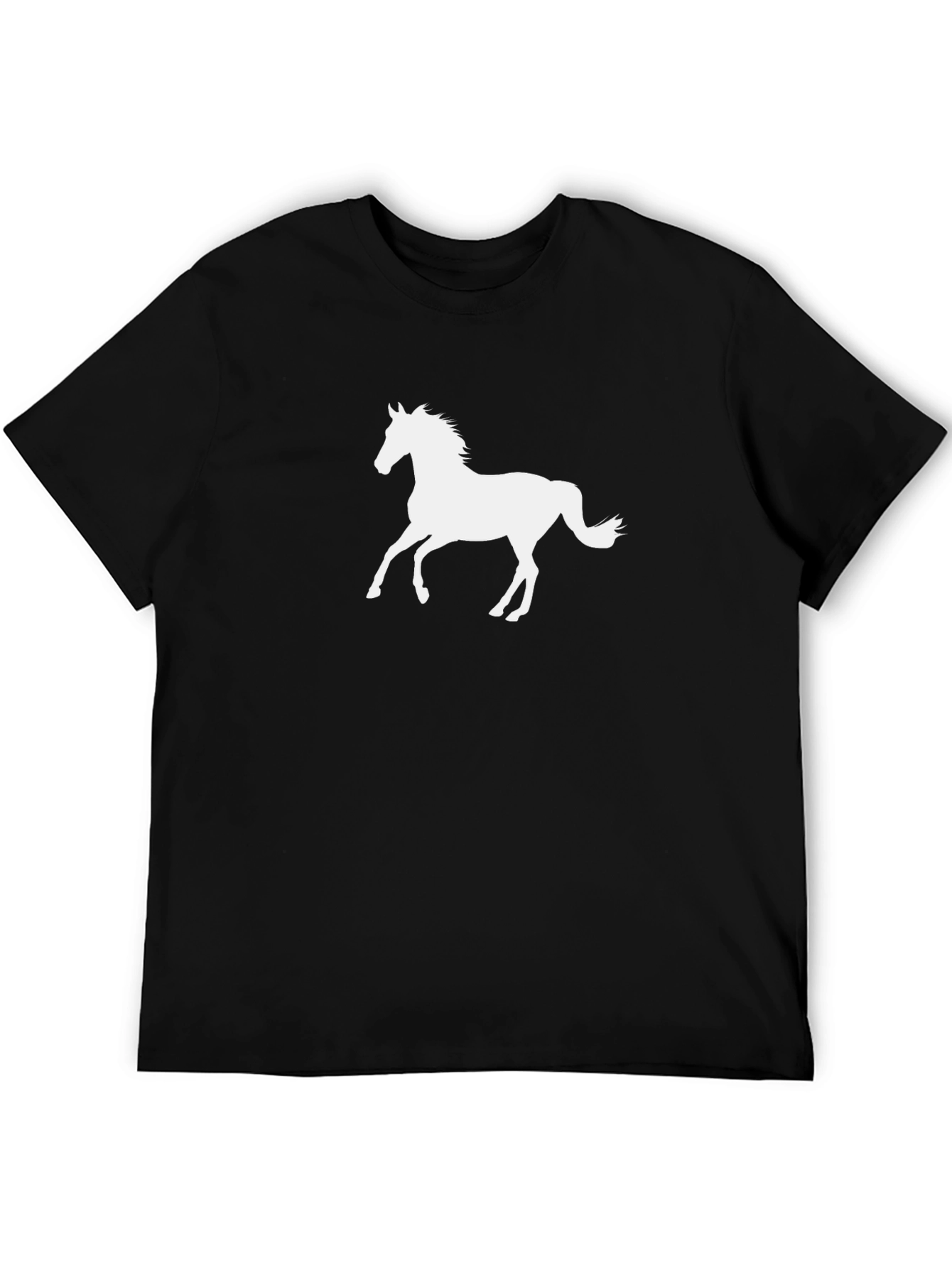 Black Horse Graphic Tee - Stylish Casual Wear