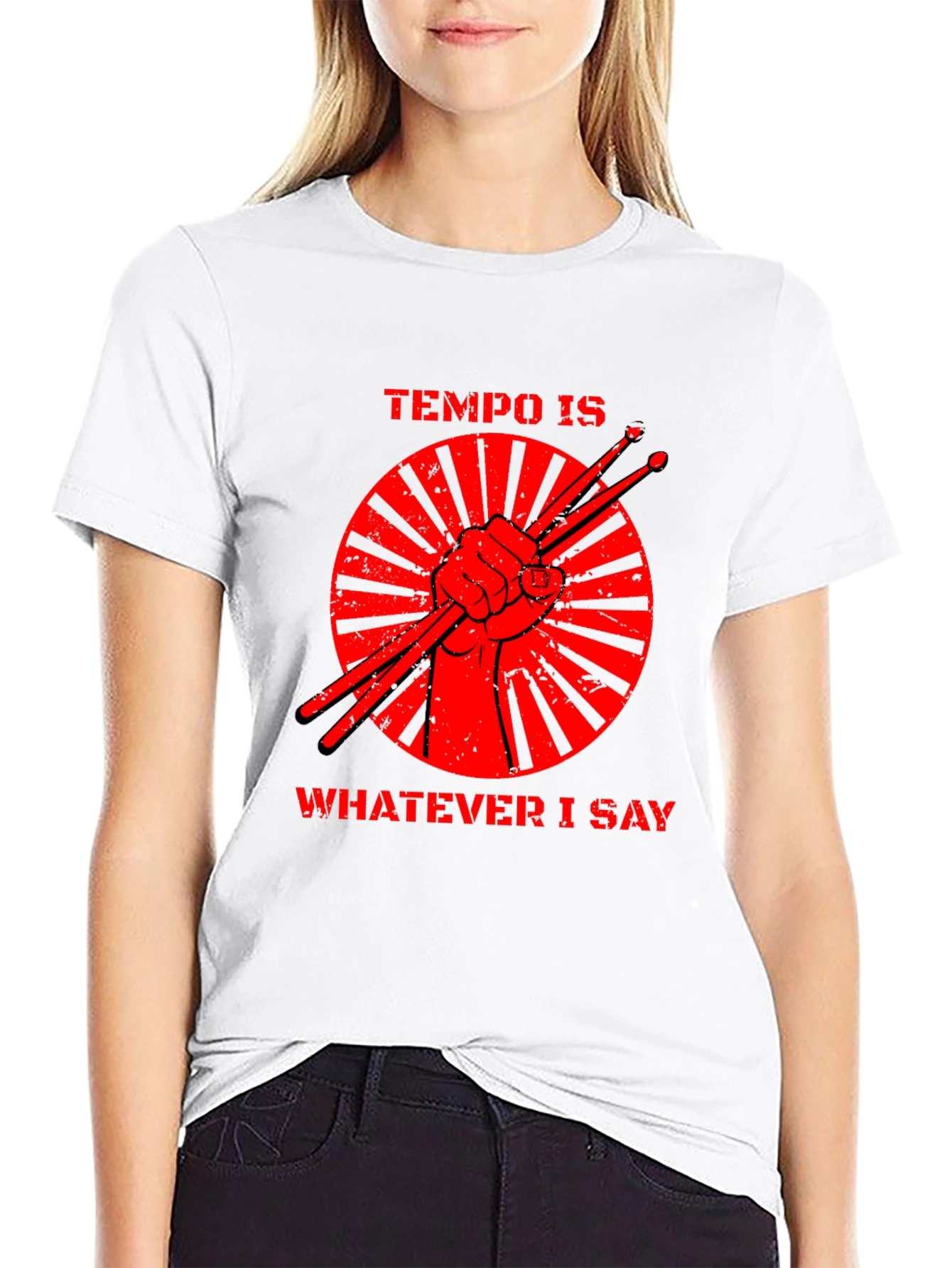 Tempo is Whatever I Say Drummer T-Shirt