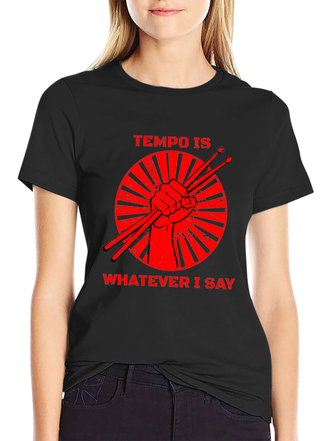 Tempo is Whatever I Say Drummer T-Shirt