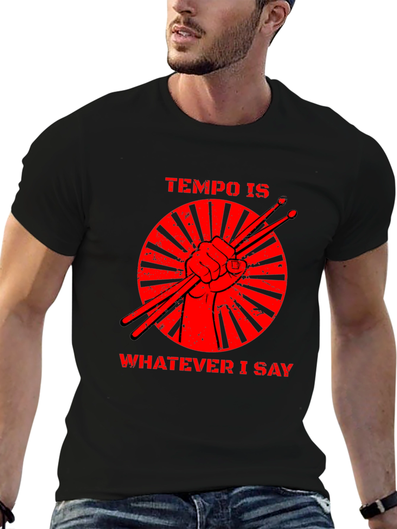 Tempo is Whatever I Say Drummer T-Shirt