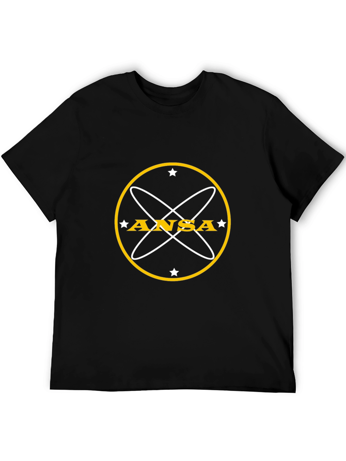 ANSA Graphic Black T-Shirt