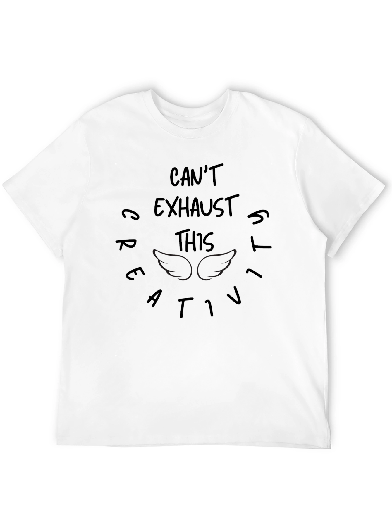 Creative Spirit Black Graphic T-Shirt