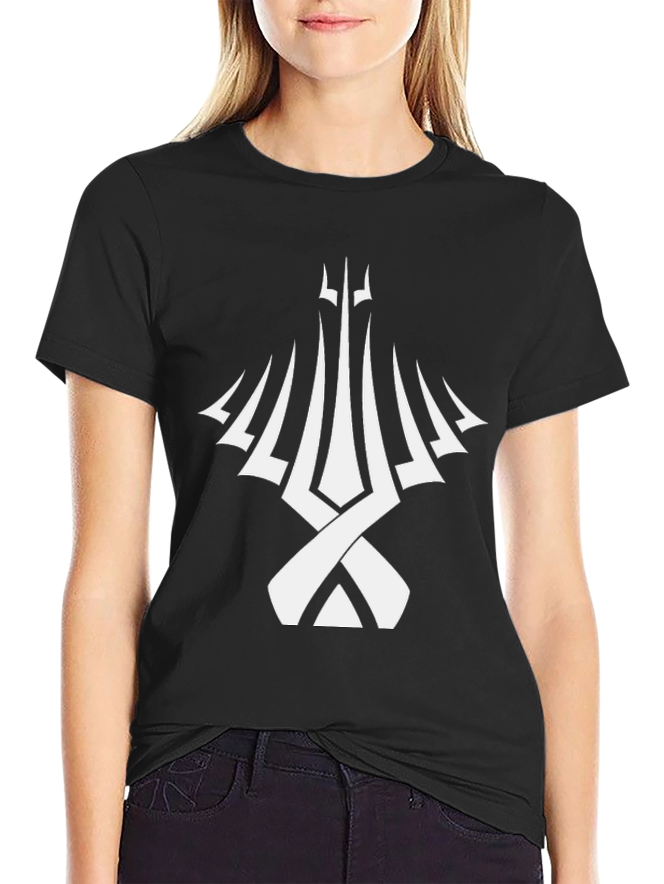 Abstract Graphic Tee - Mens Black T-Shirt