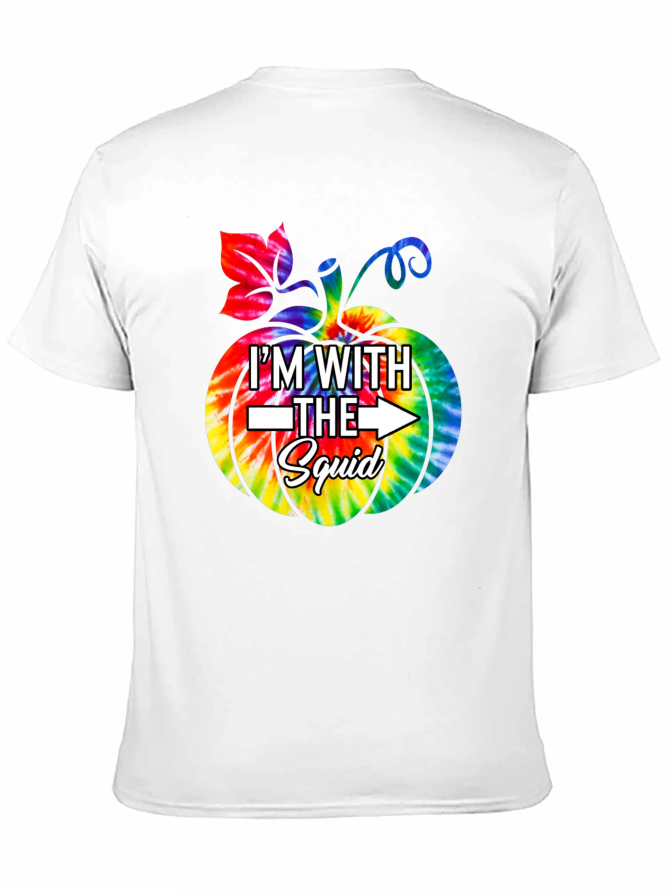 Im With The Squad Tie Dye Pumpkin Graphic Tee