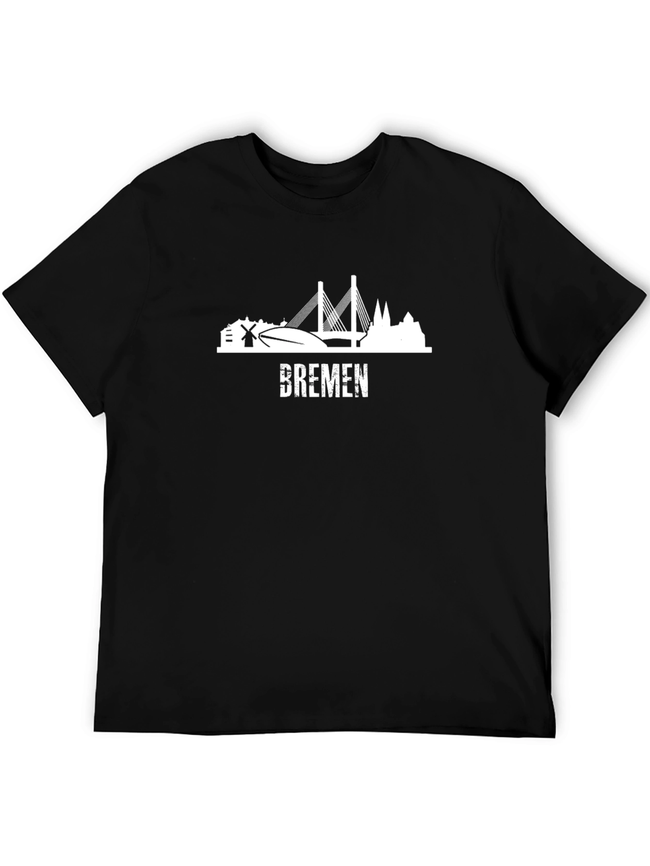Bremen Skyline Black T-Shirt