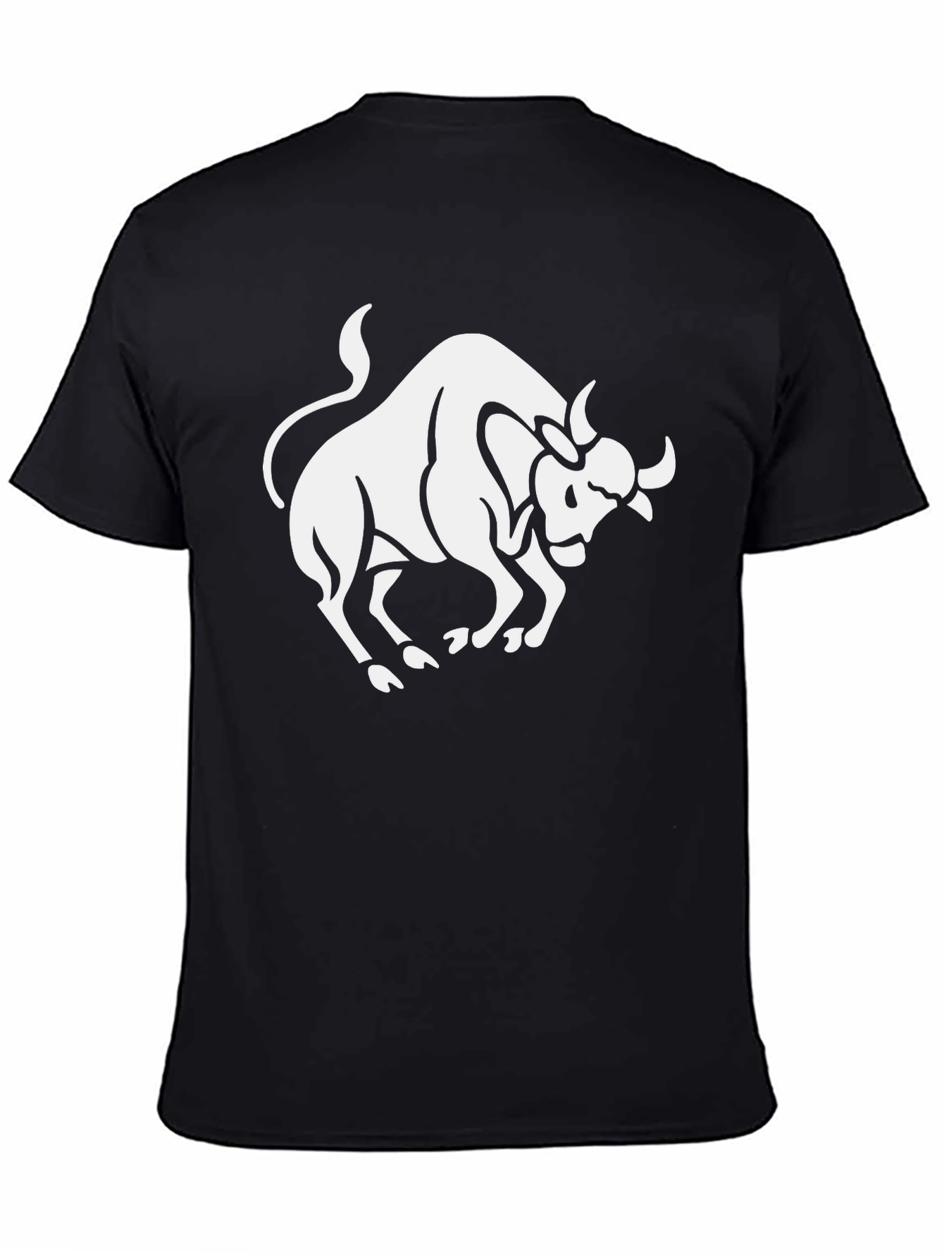 Black Taurus Graphic Tee - Bold Zodiac Style