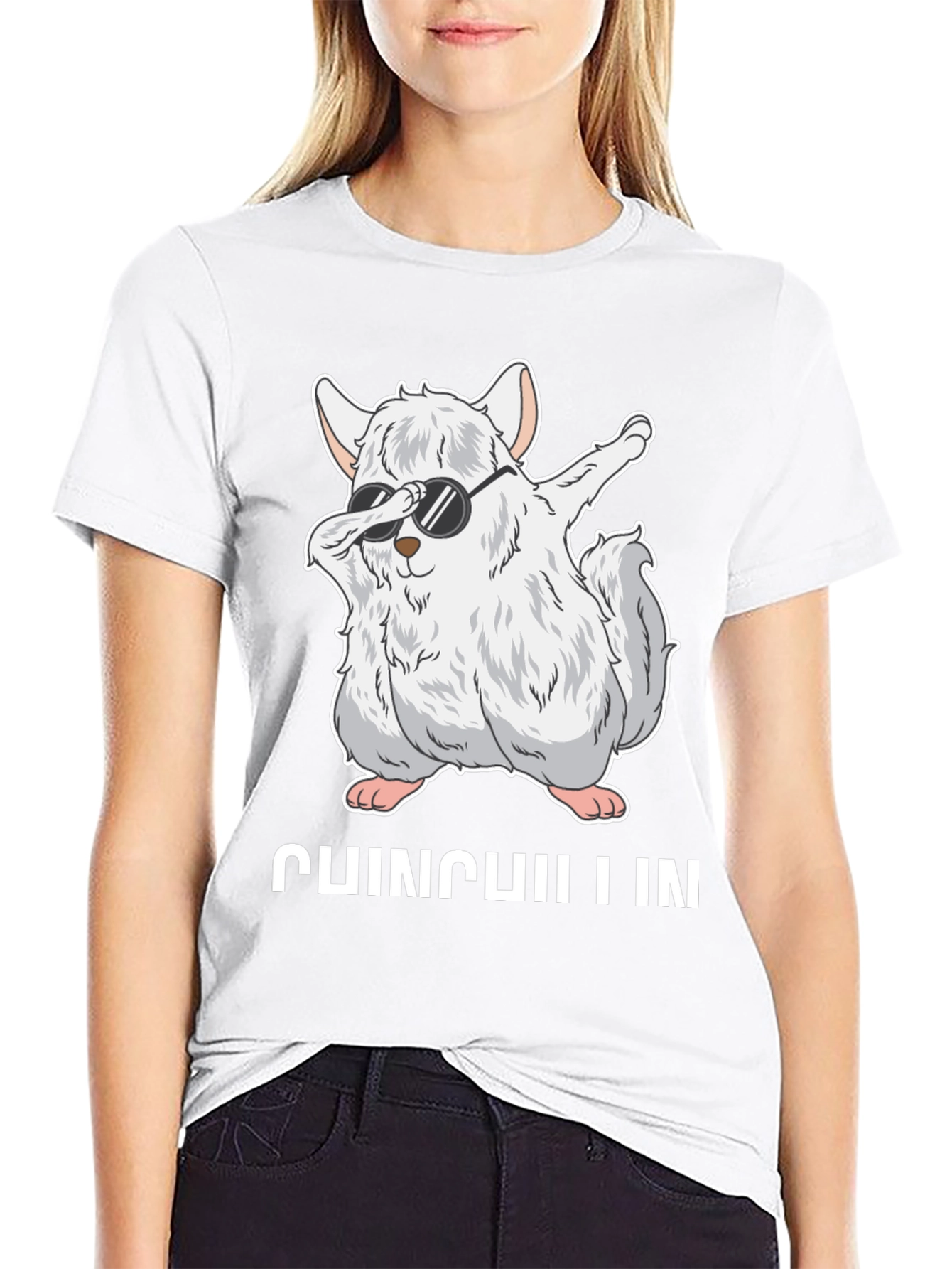 Chinchilla Dabbing T-Shirt - Funny Animal Tee