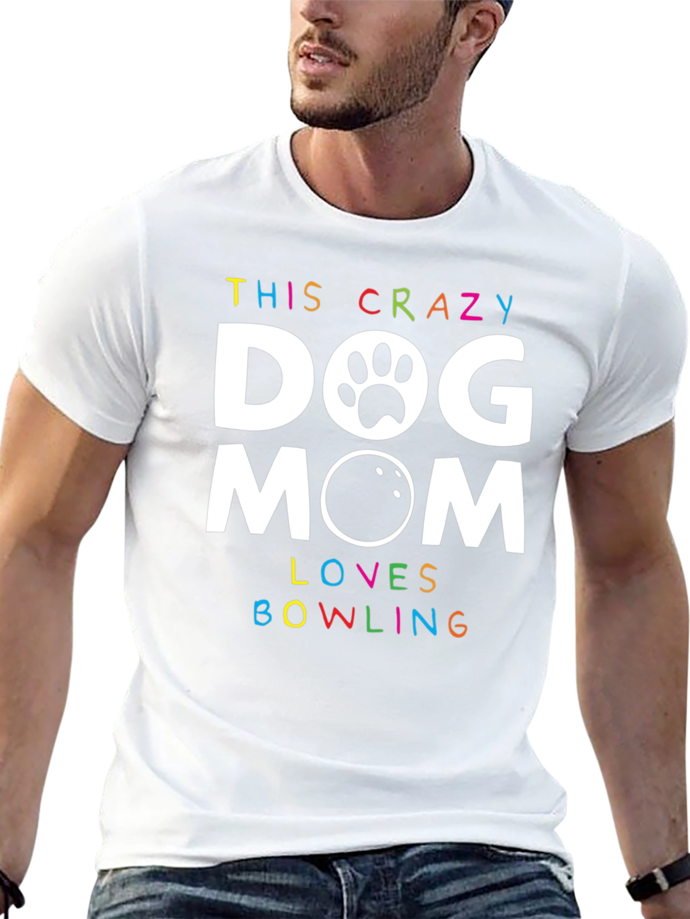 Crazy Dog Mom Bowling T-Shirt