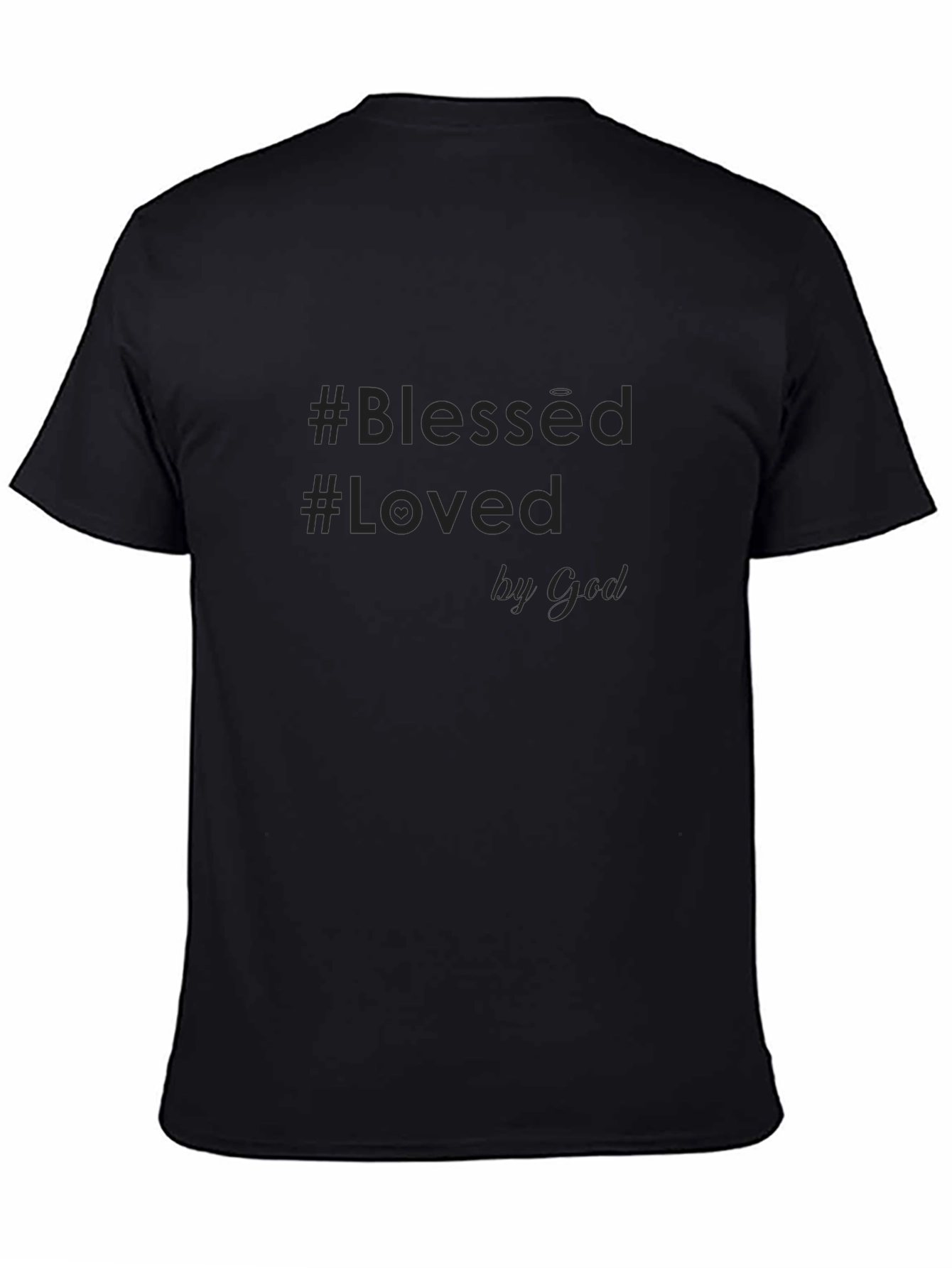 Blessed & Loved by God Black Graphic Tee
