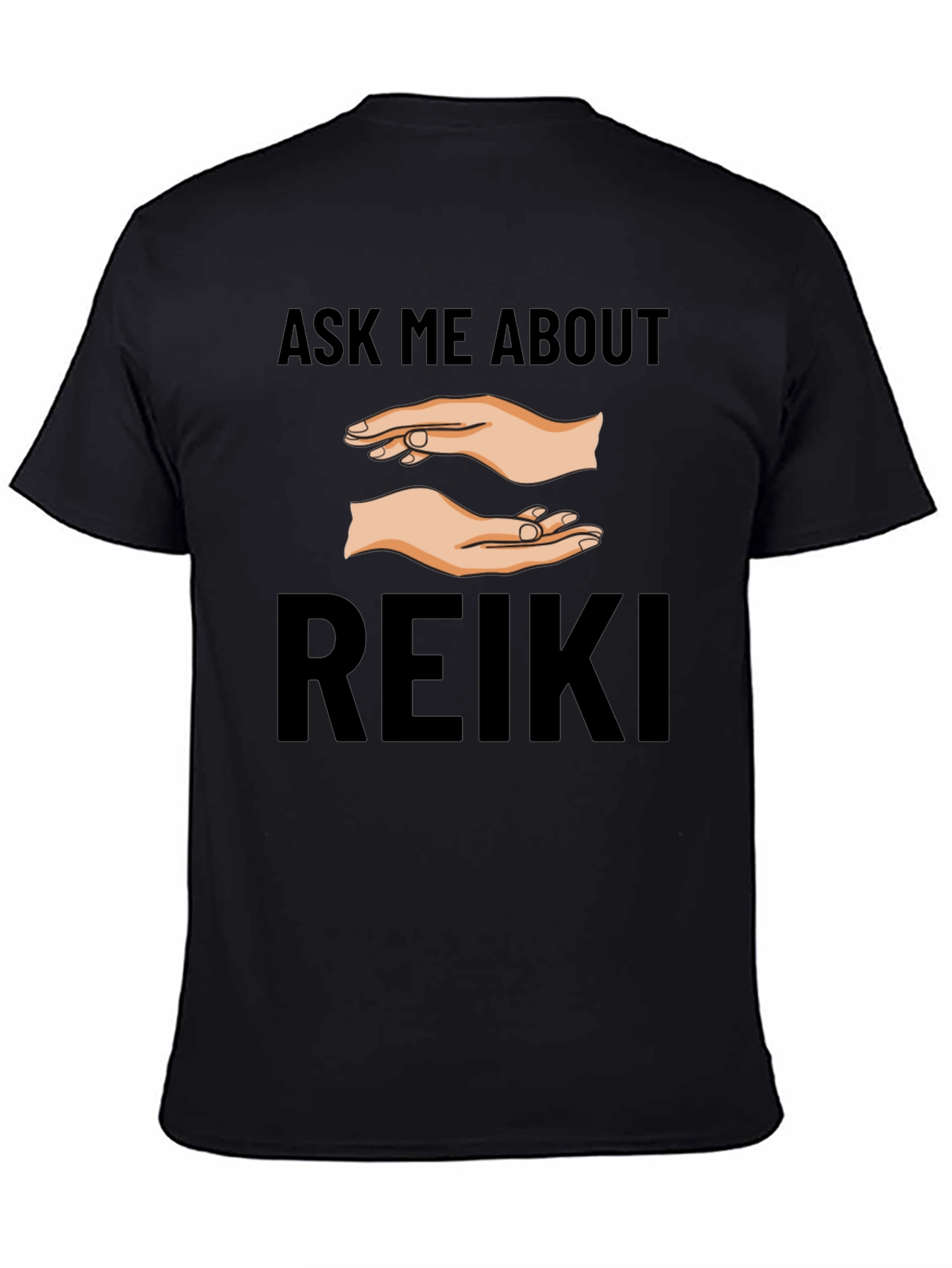 Ask Me About Reiki T-Shirt - Black