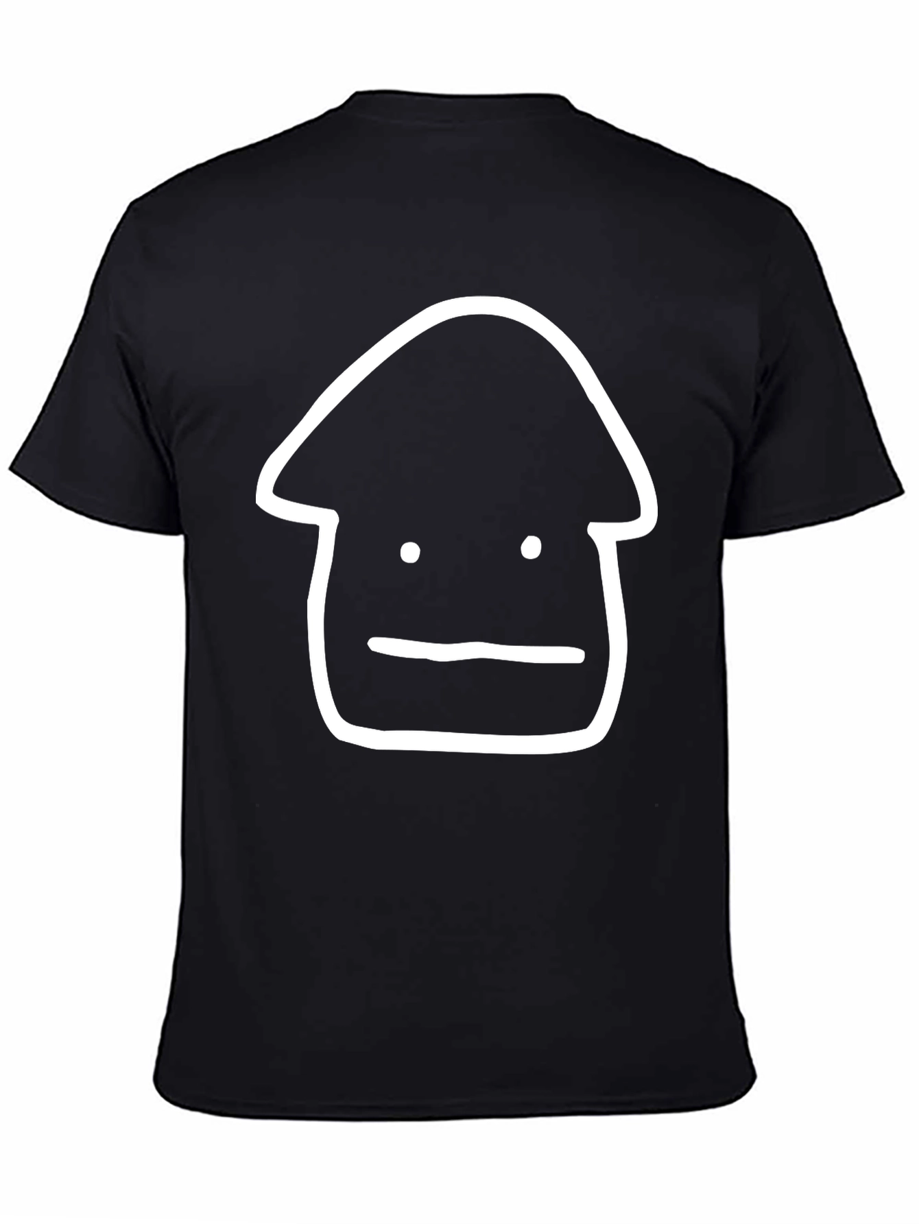 Minimalist Black T-Shirt with Graphic Design