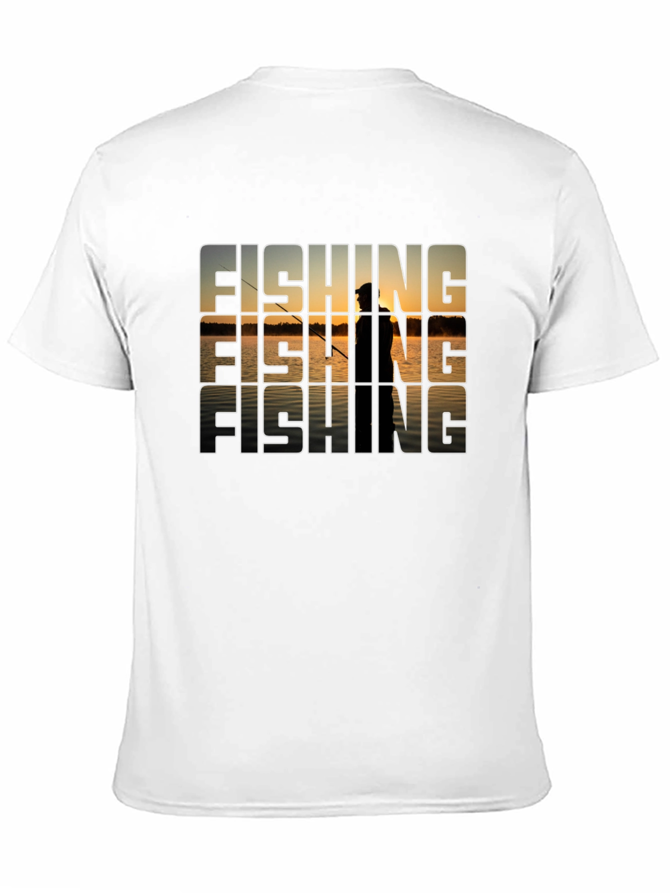 Fishing Sunset T-Shirt - Nature Graphic Tee