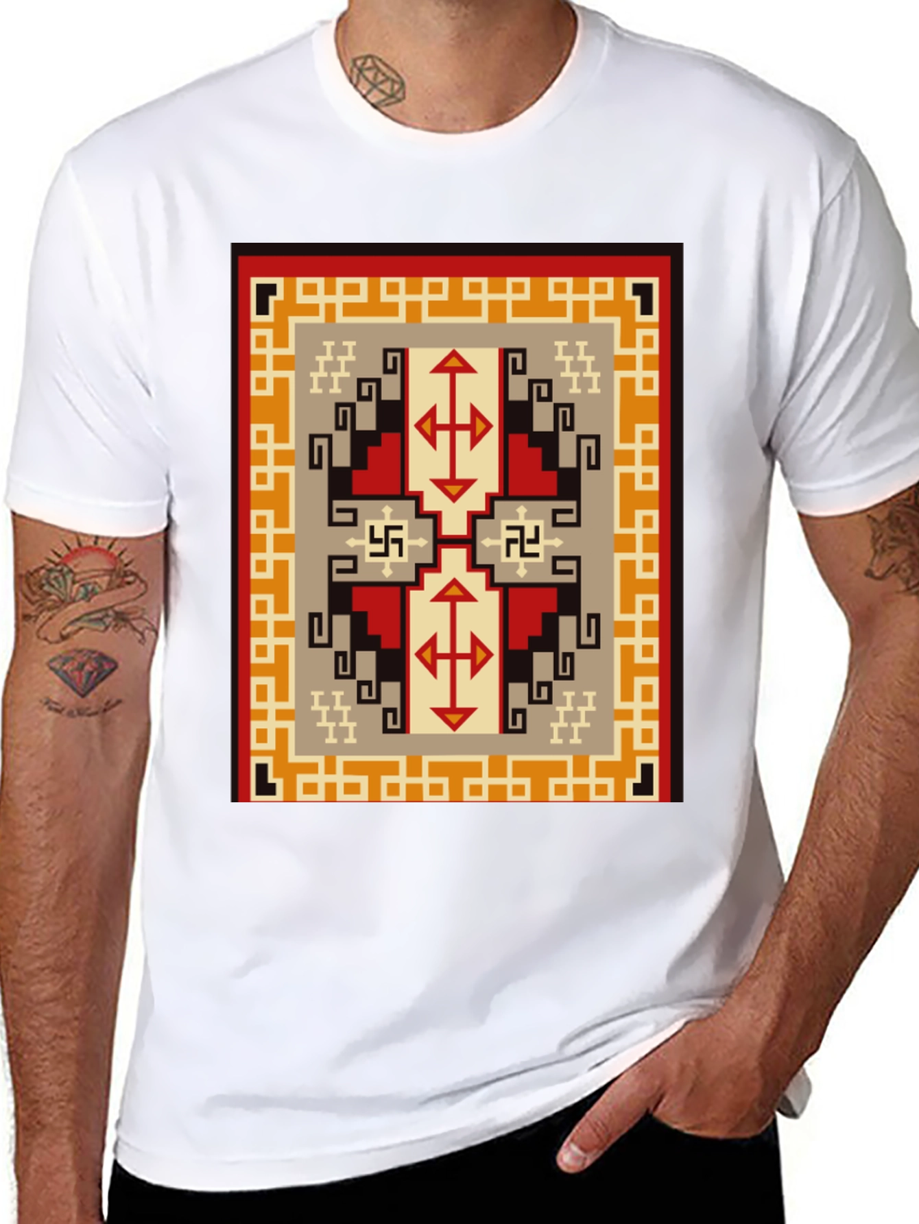 Geometric Pattern T-Shirt