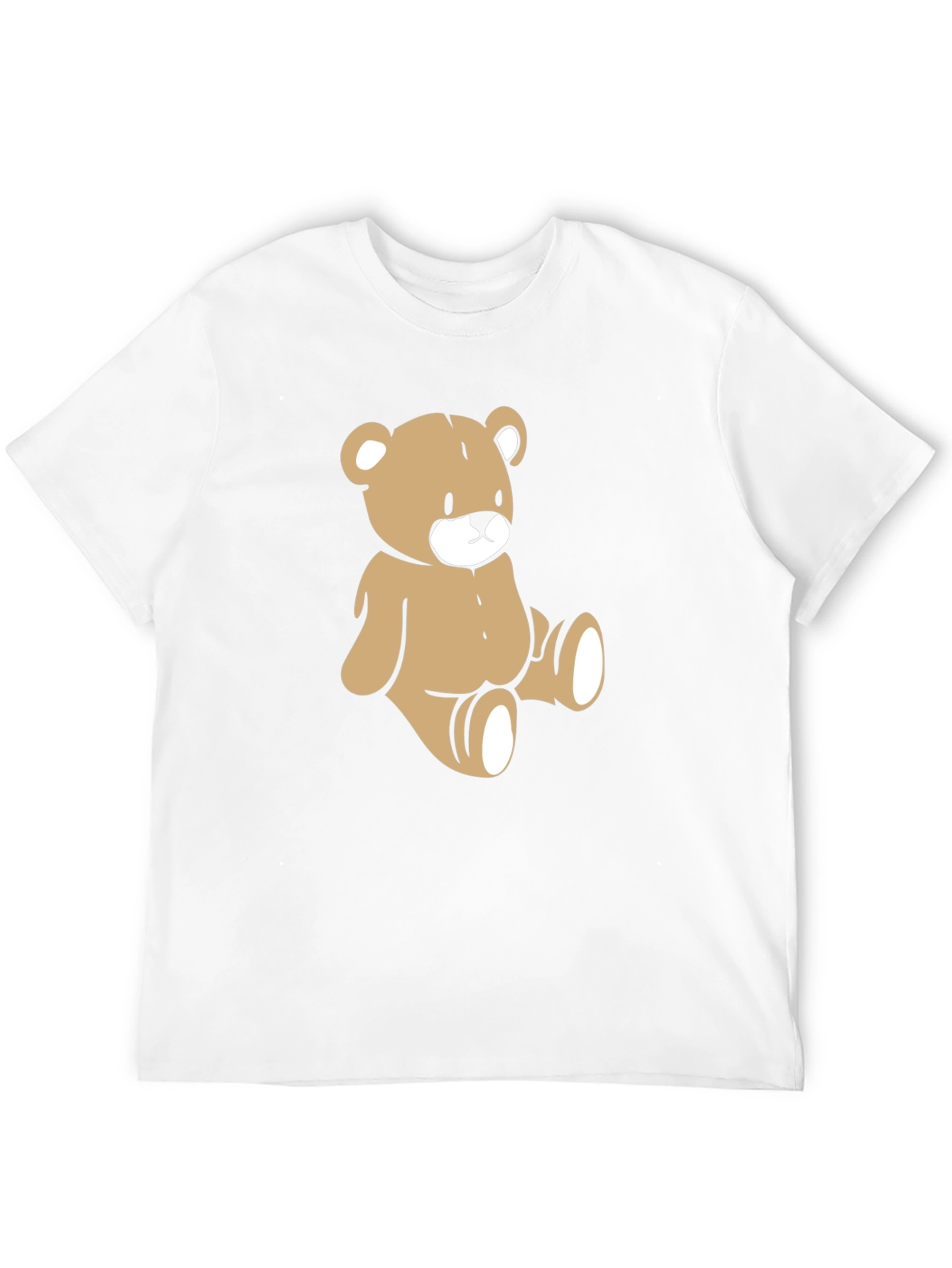 Teddy Bear Graphic Tee - Mens Black Cotton T-Shirt