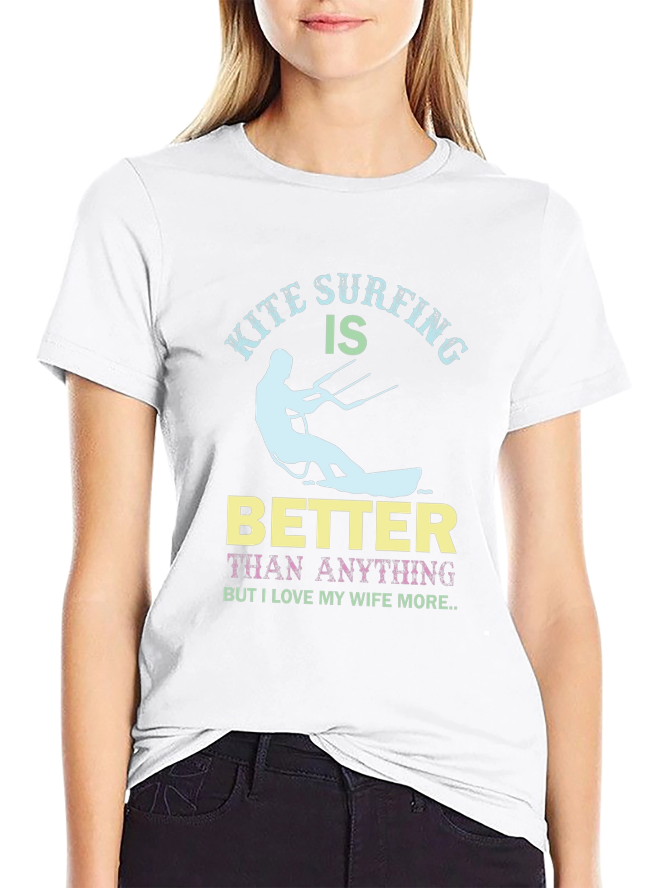 Kite Surfing Better Than Anything Funny Graphic Tee