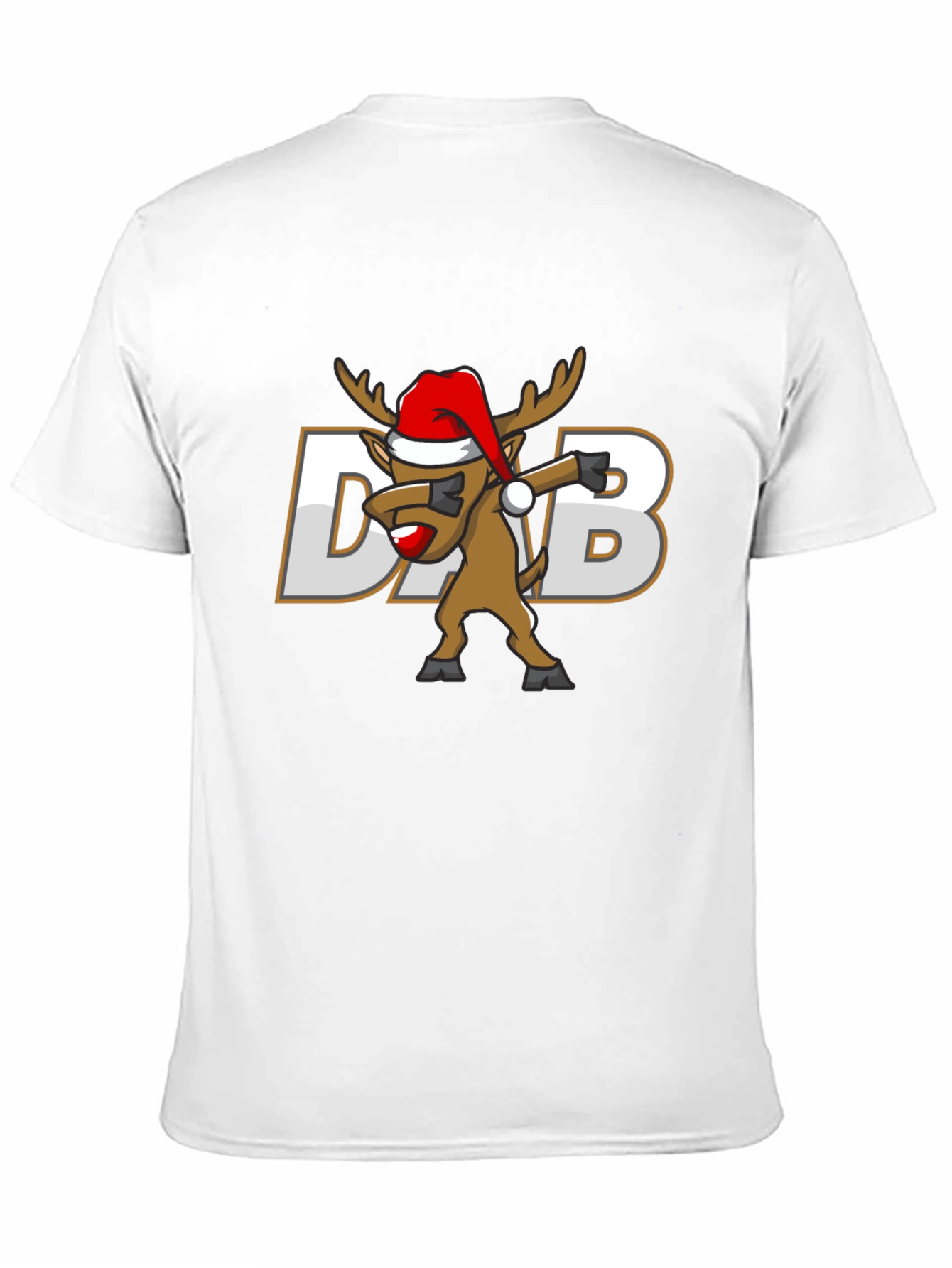 Dabbing Reindeer Christmas Graphic T-Shirt
