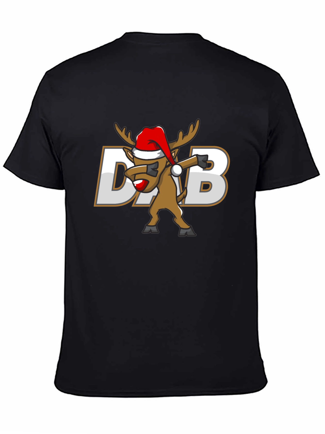 Dabbing Reindeer Christmas Graphic T-Shirt