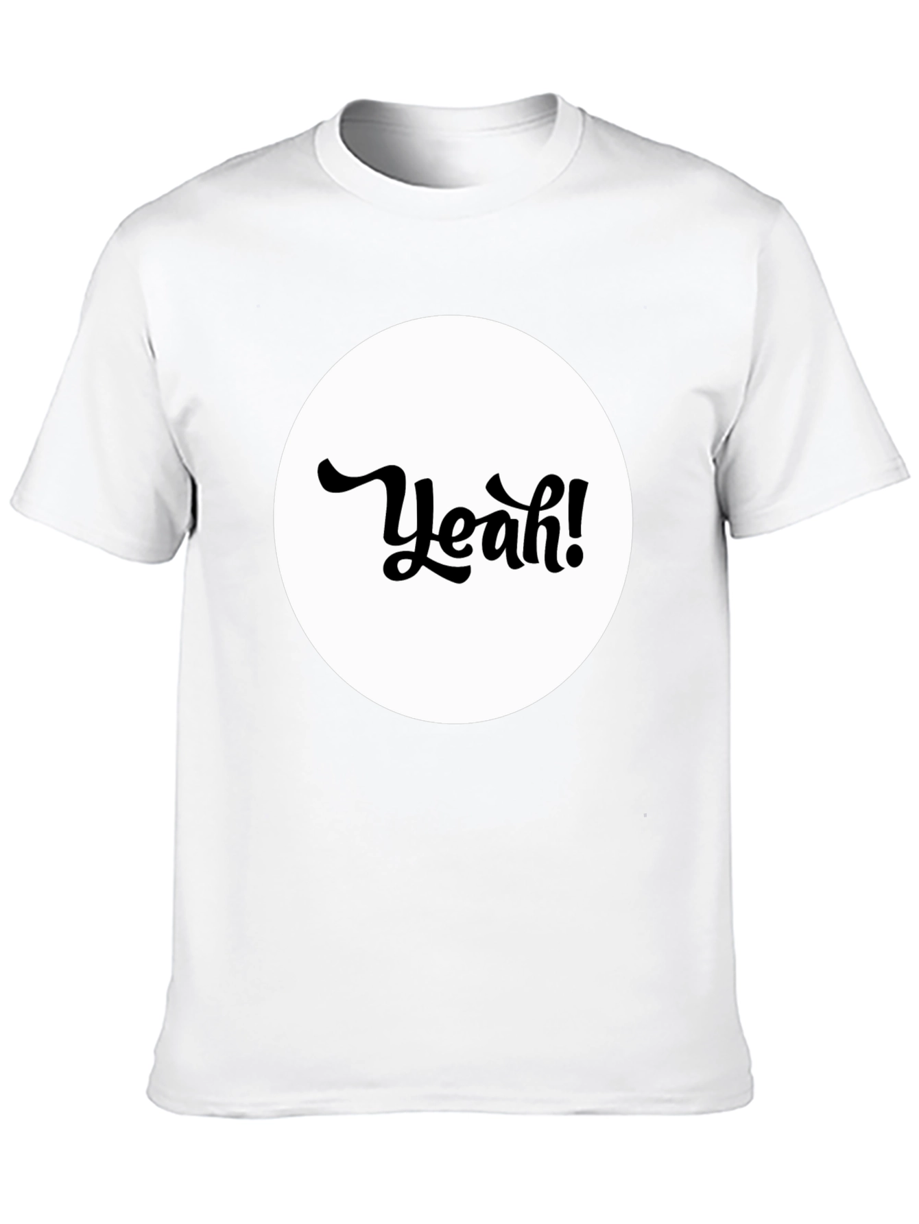 Yeah! Graphic Tee - Black Cotton T-Shirt