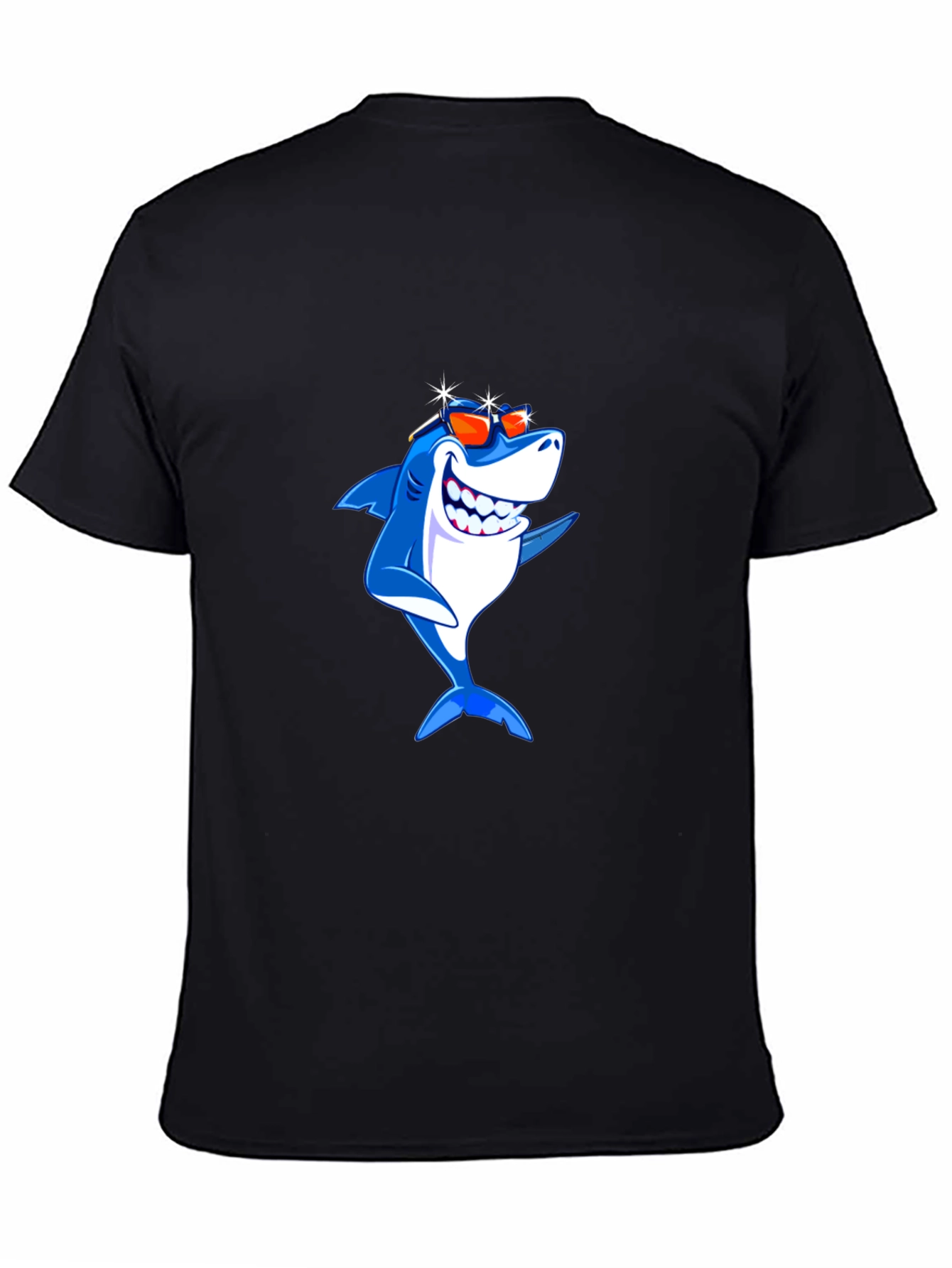 Cool Shark T-Shirt - Black Cotton Tee