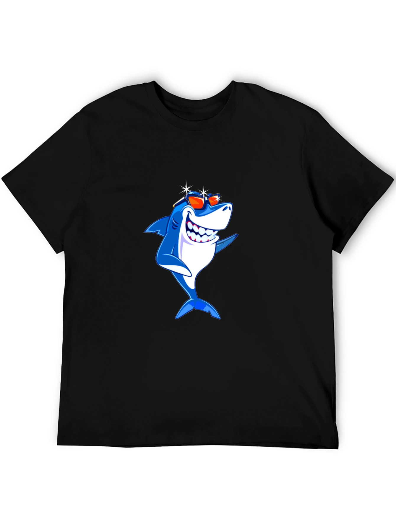 Cool Shark T-Shirt - Black Cotton Tee