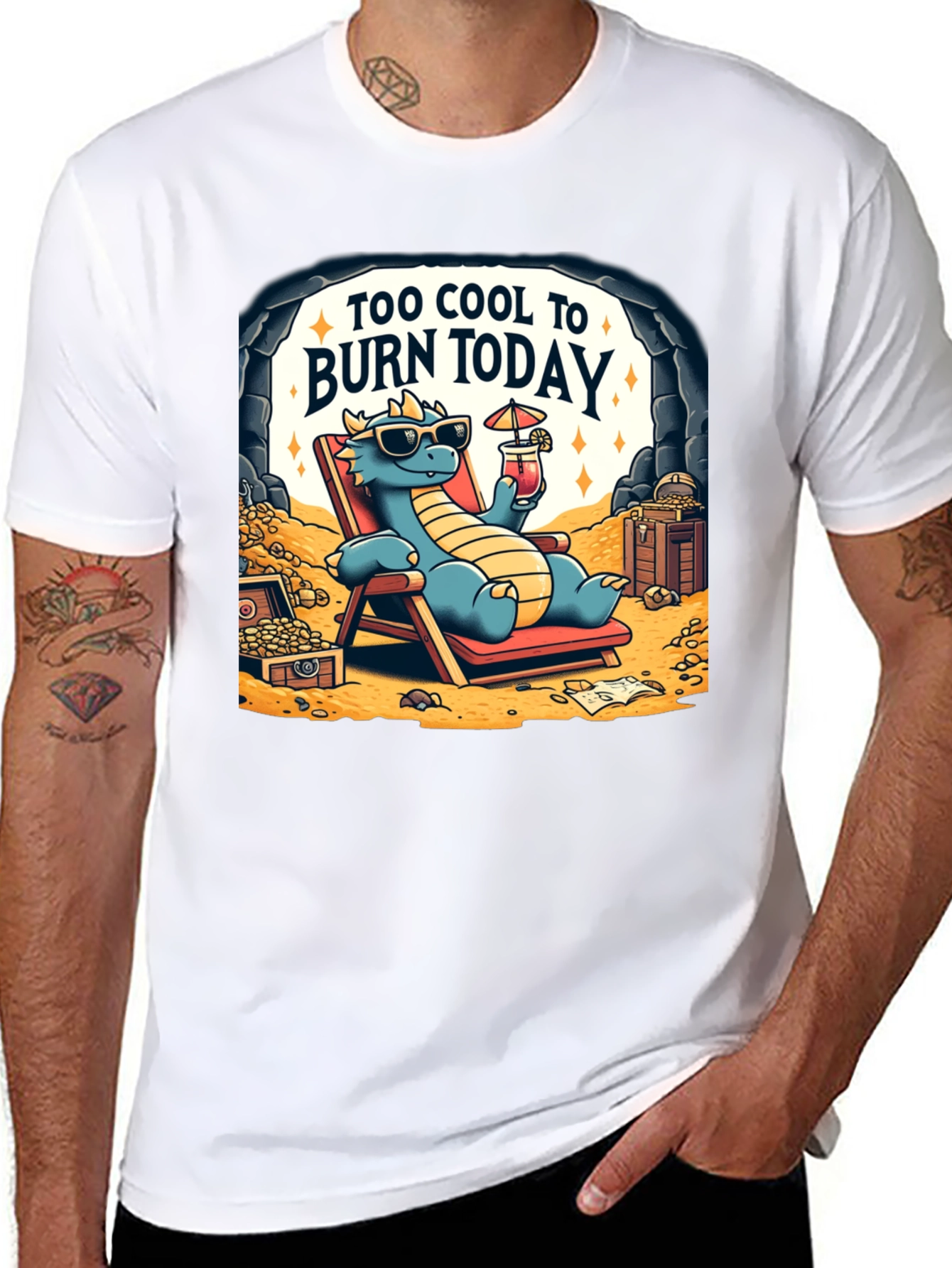 Cool Dragon Graphic T-Shirt