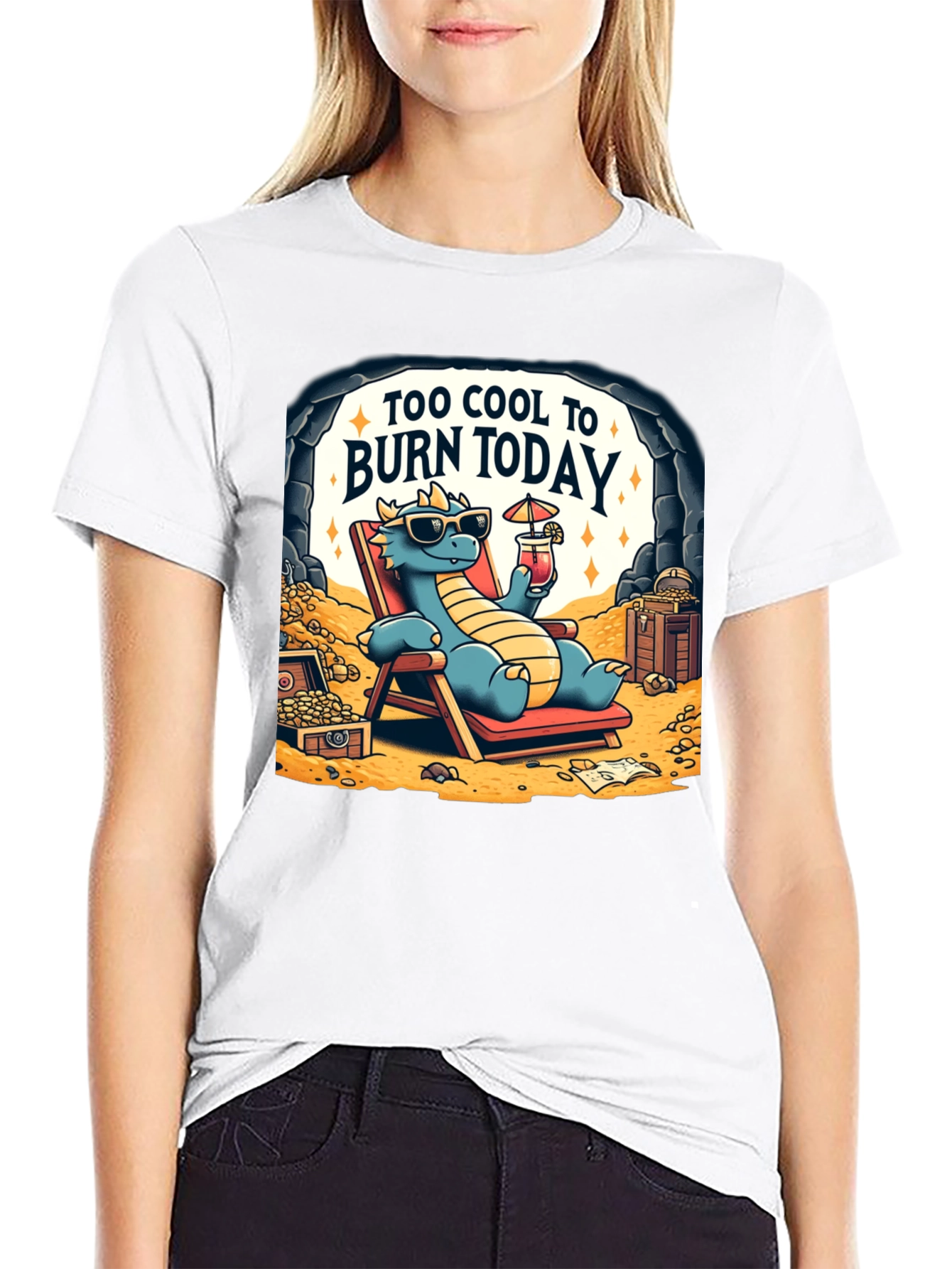 Cool Dragon Graphic T-Shirt