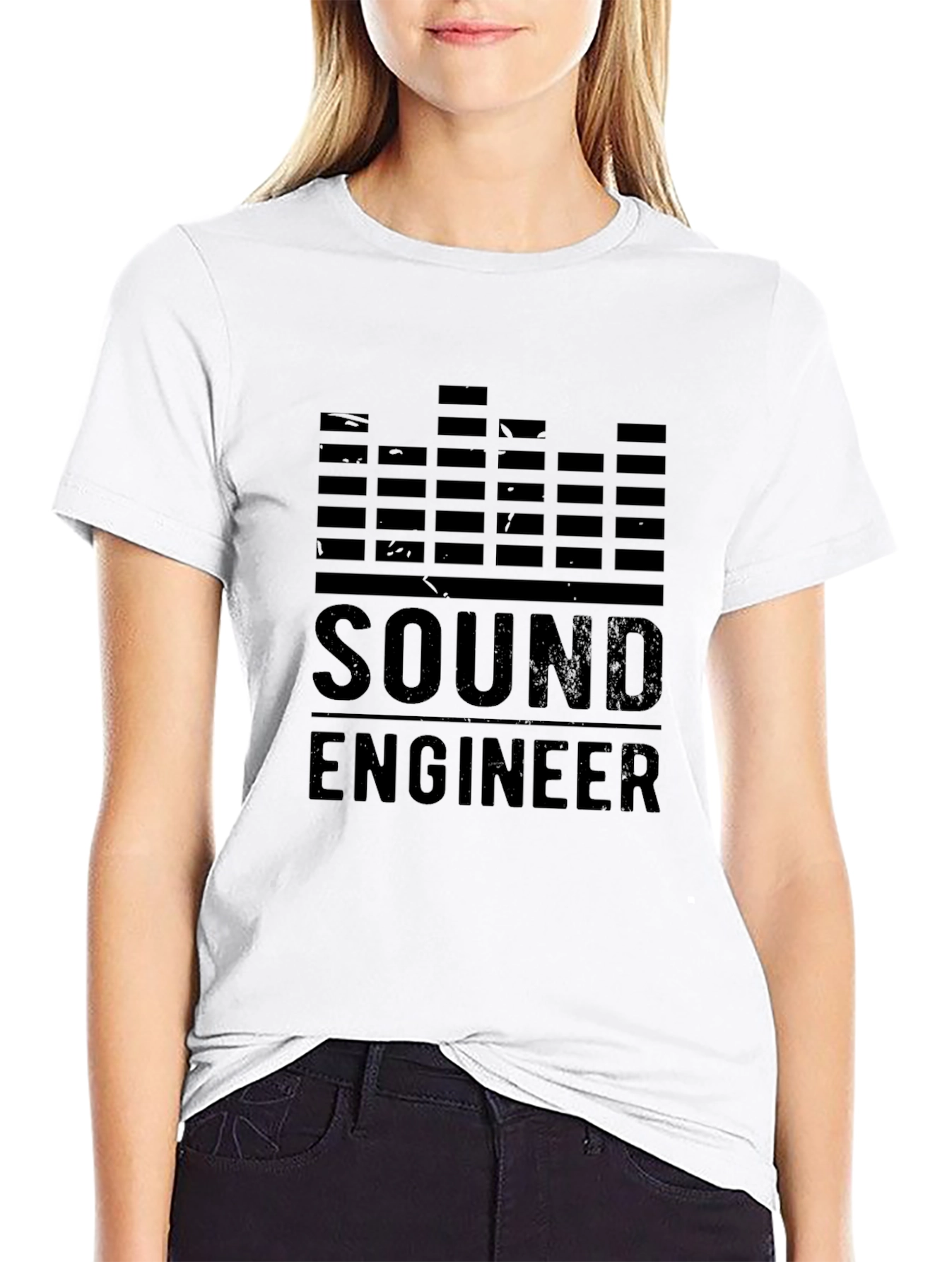 Sound Engineer Graphic Tee - Black