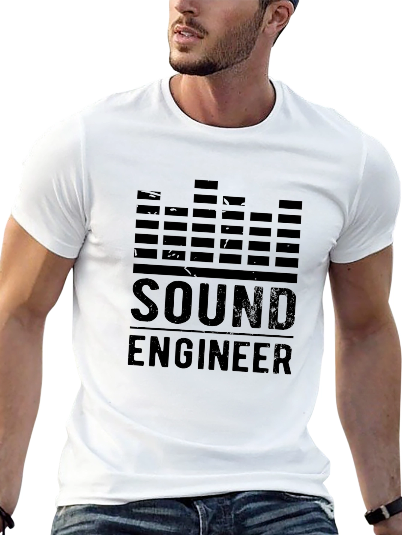 Sound Engineer Graphic Tee - Black