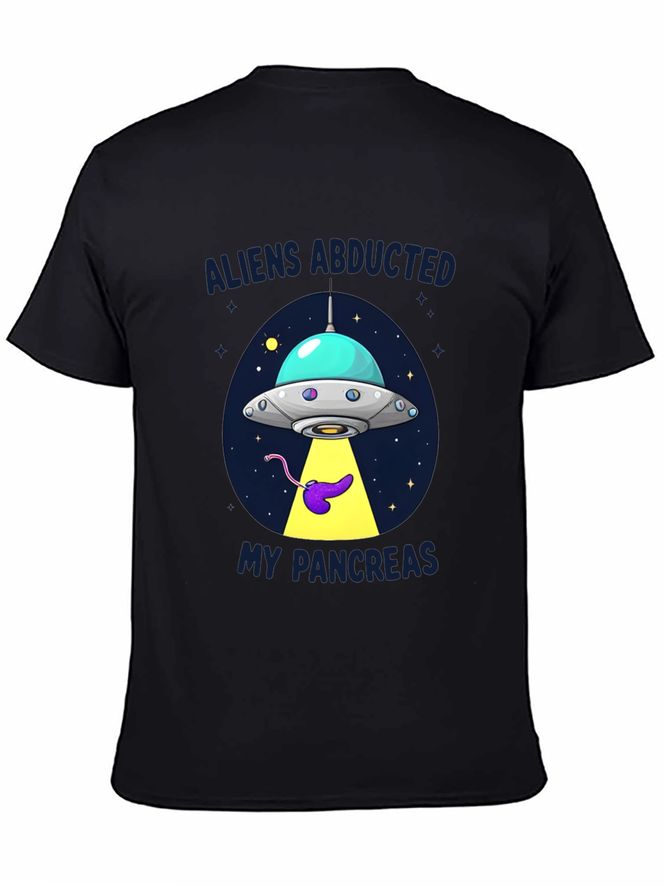 Aliens Abducted My Pancreas Graphic T-Shirt