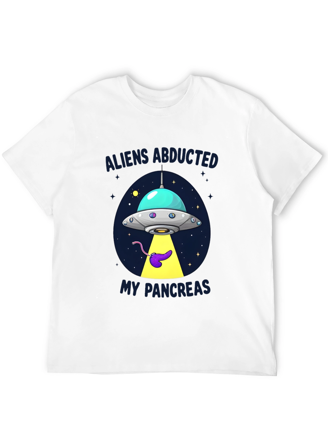 Aliens Abducted My Pancreas Graphic T-Shirt