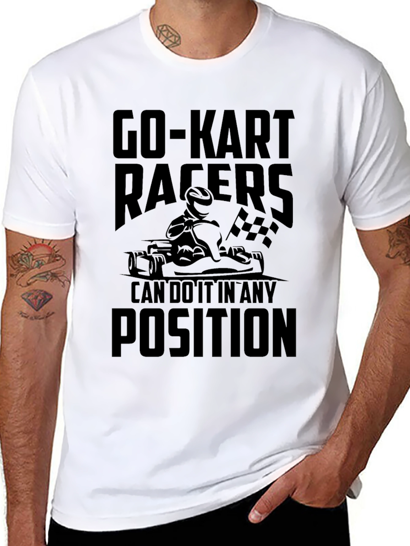Go-Kart Racers Black Graphic T-Shirt