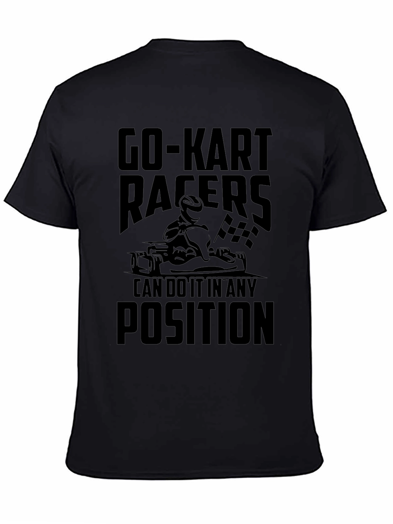 Go-Kart Racers Black Graphic T-Shirt