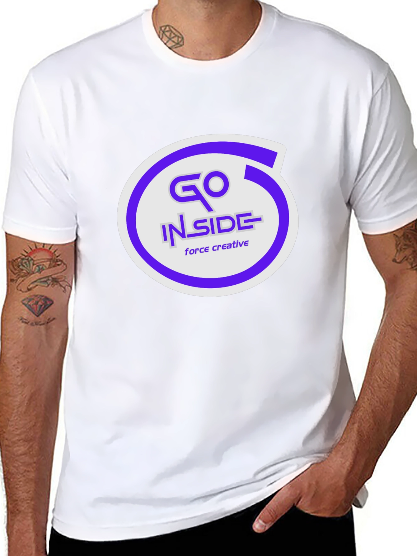 Go Inside Force Creative Graphic T-Shirt
