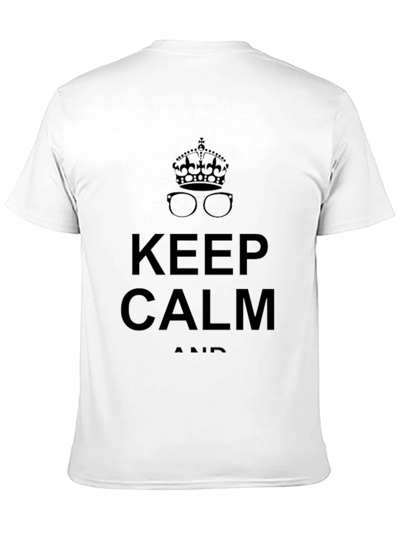 Keep Calm Graphic Black T-Shirt