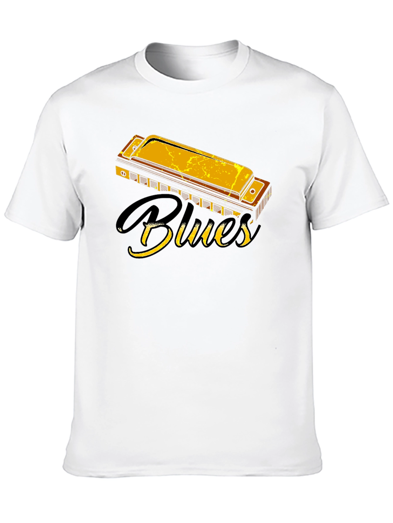 Blues Harmonica Graphic T-Shirt