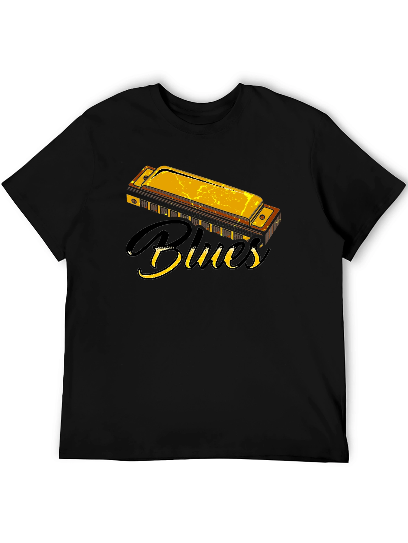 Blues Harmonica Graphic T-Shirt
