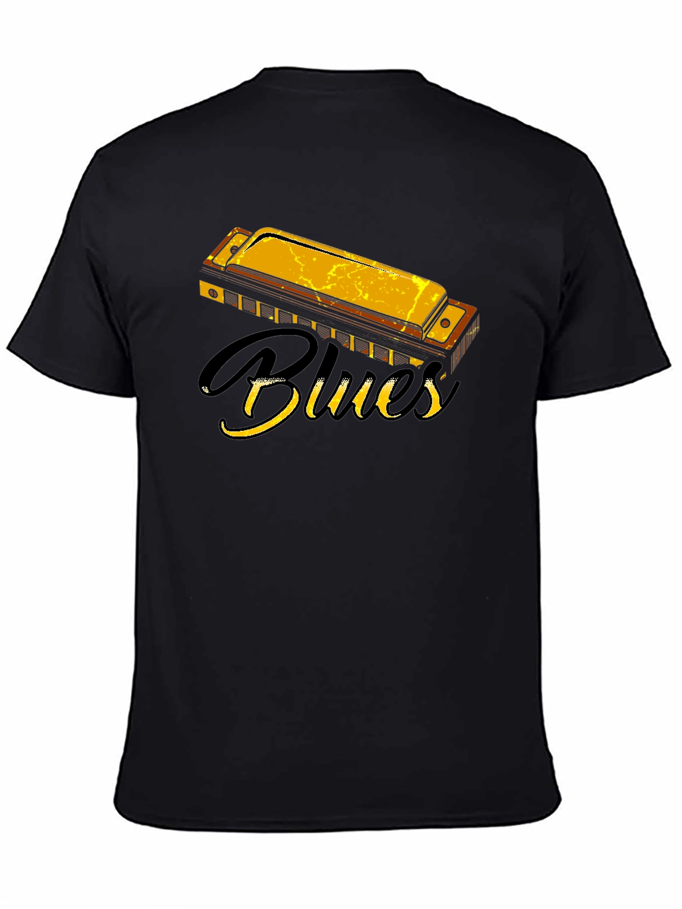 Blues Harmonica Graphic T-Shirt