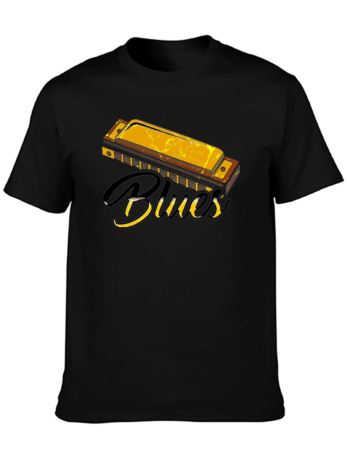 Blues Harmonica Graphic T-Shirt