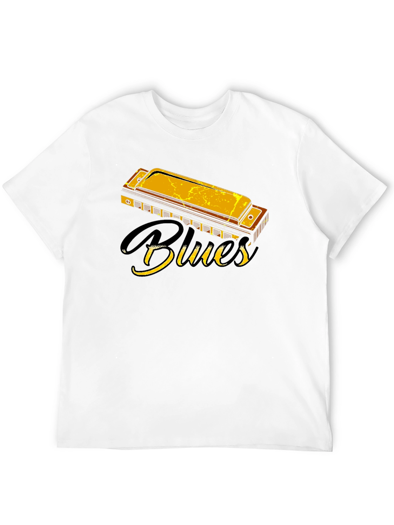 Blues Harmonica Graphic T-Shirt