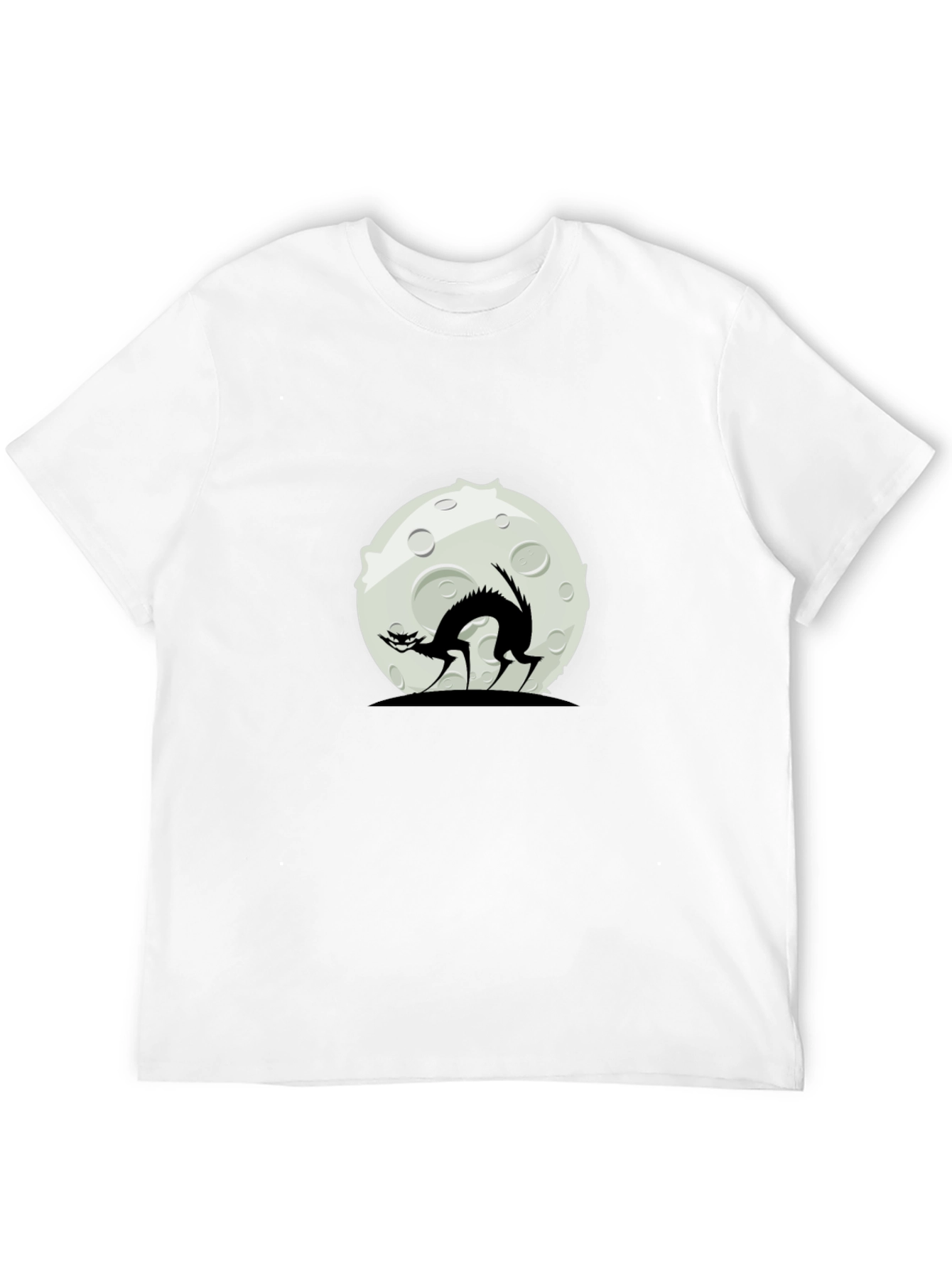 Black Cat Moon Graphic T-Shirt