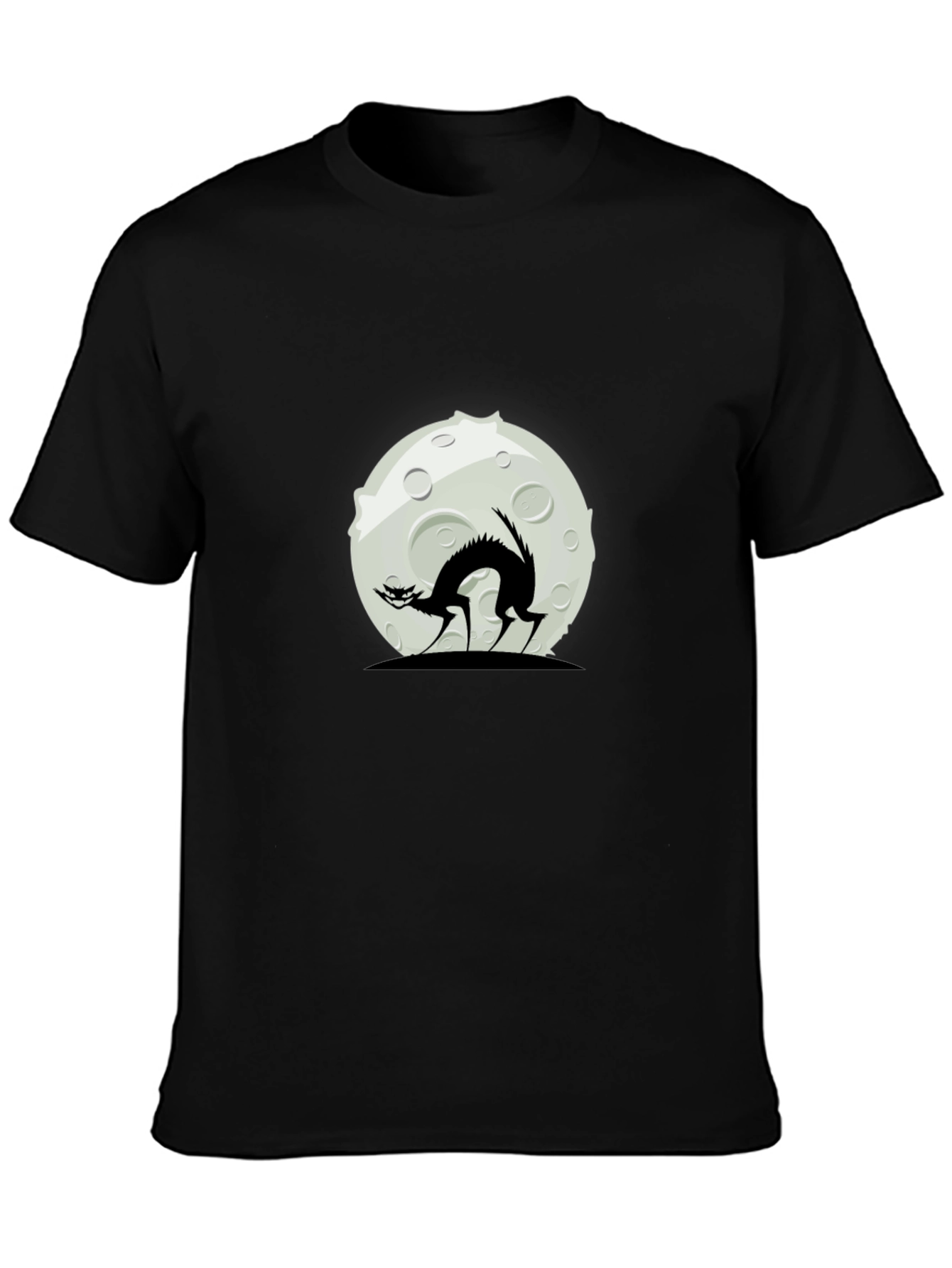 Black Cat Moon Graphic T-Shirt
