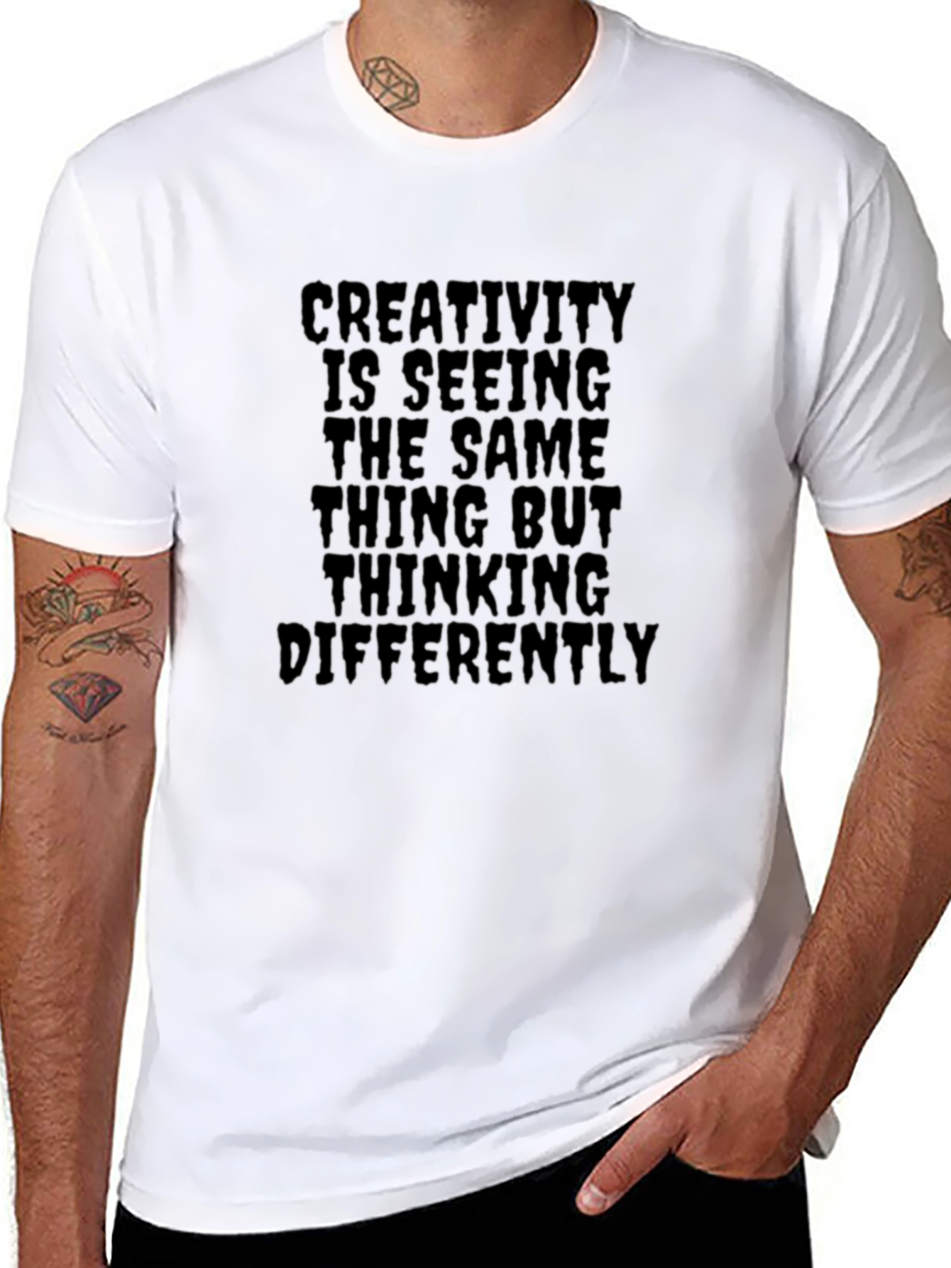 Creative Thinking Black T-Shirt