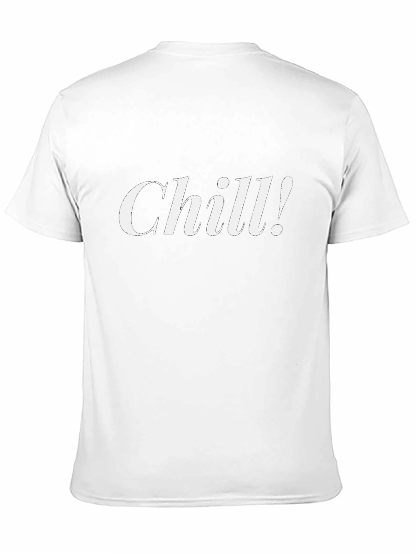 Chill! Graphic Black T-Shirt - Relaxed Fit