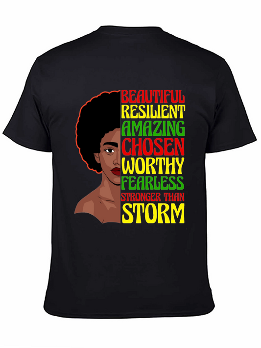 Beautiful Resilient Black Woman Graphic Tee