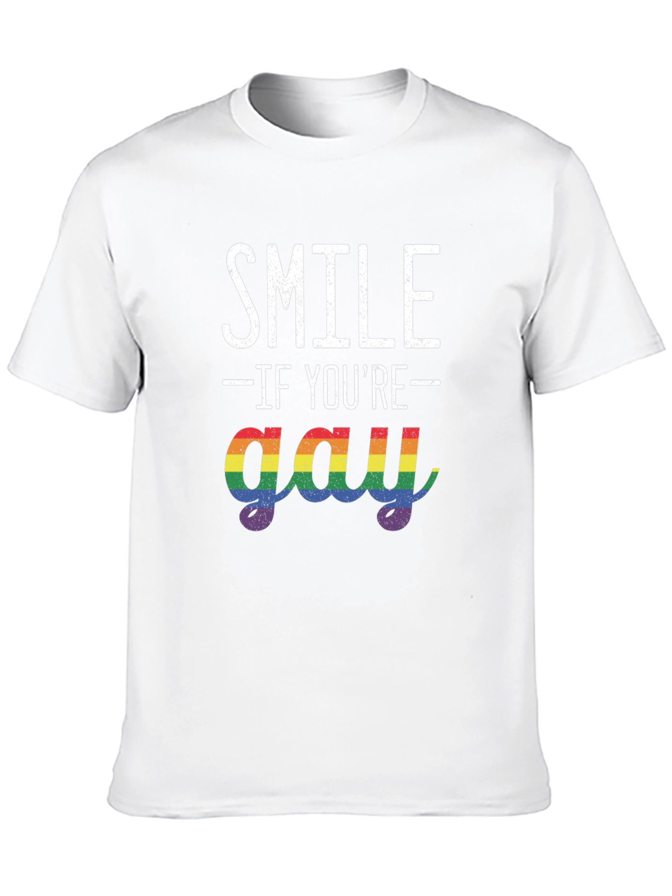 Smile If Youre Gay Graphic Tee