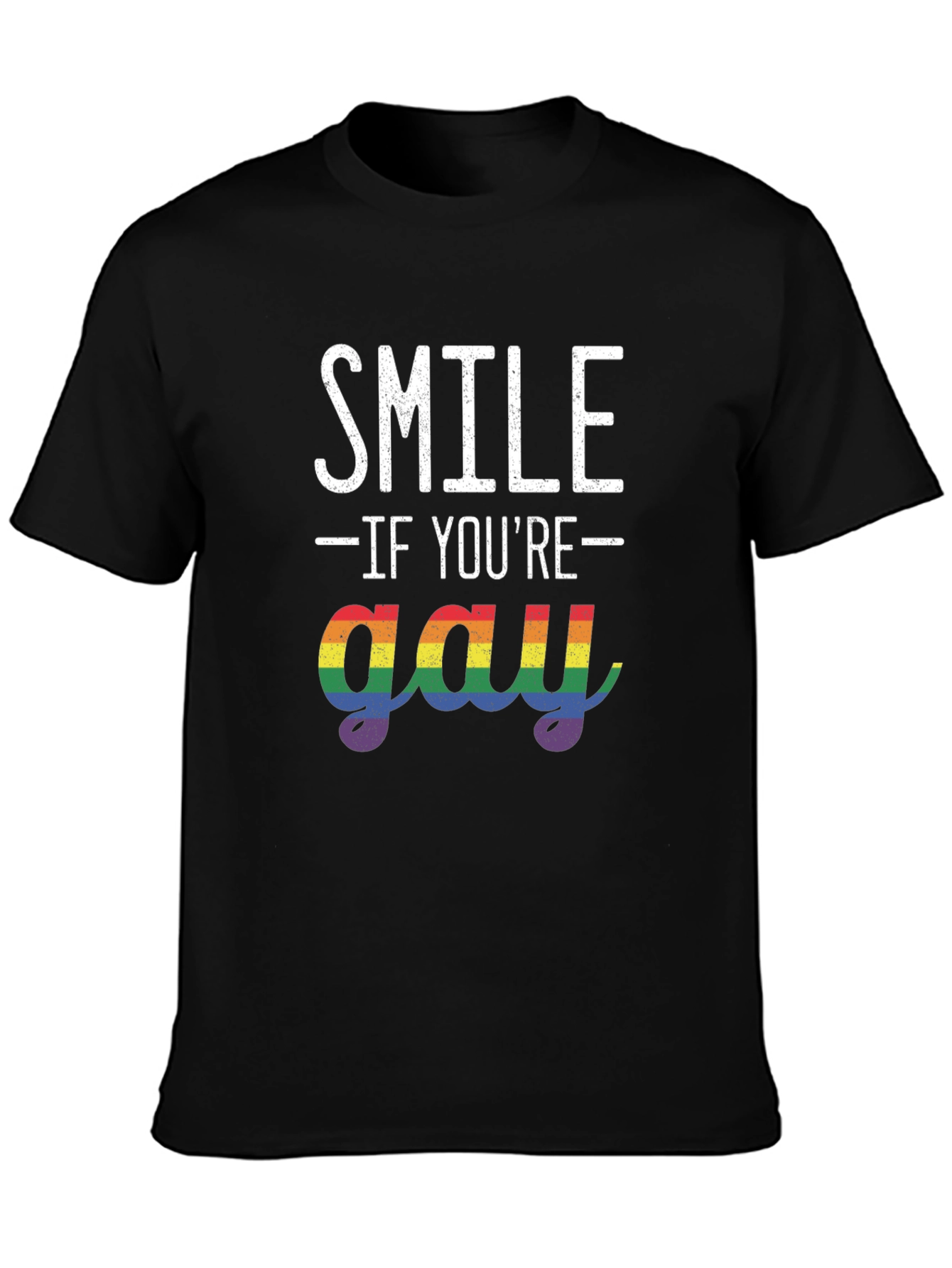 Smile If Youre Gay Graphic Tee