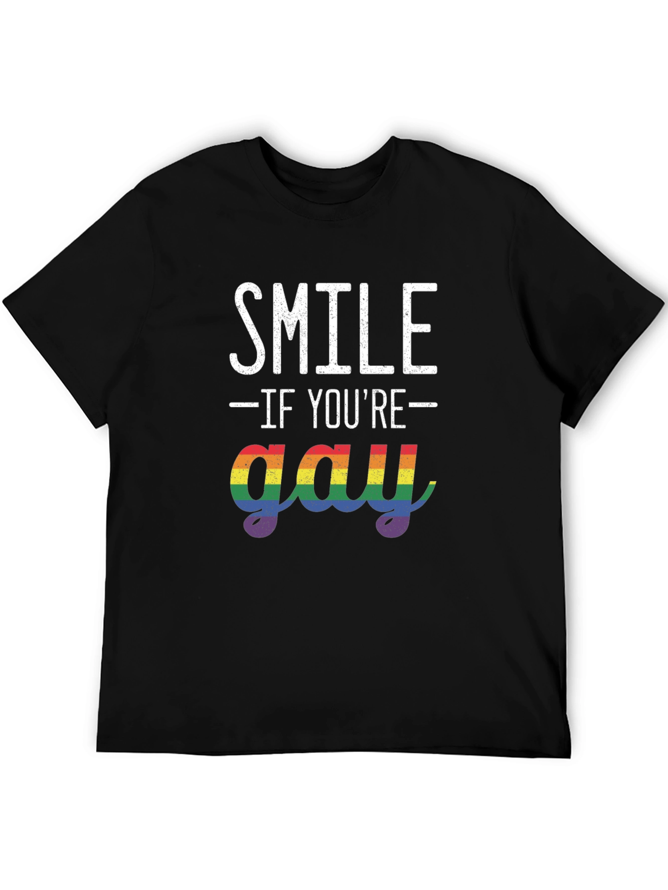 Smile If Youre Gay Graphic Tee