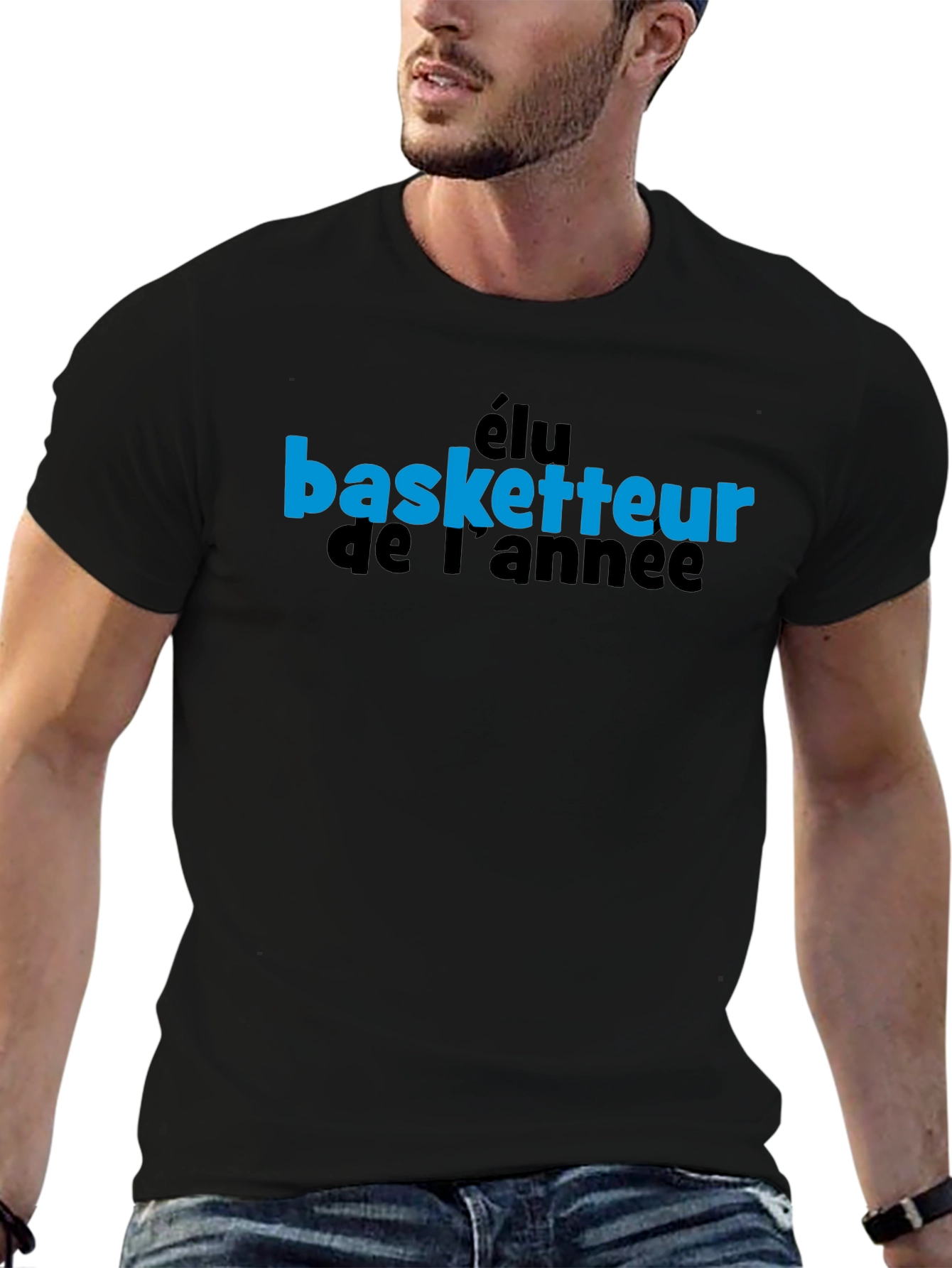 Élu Basketteur T-Shirt - Black Graphic Tee