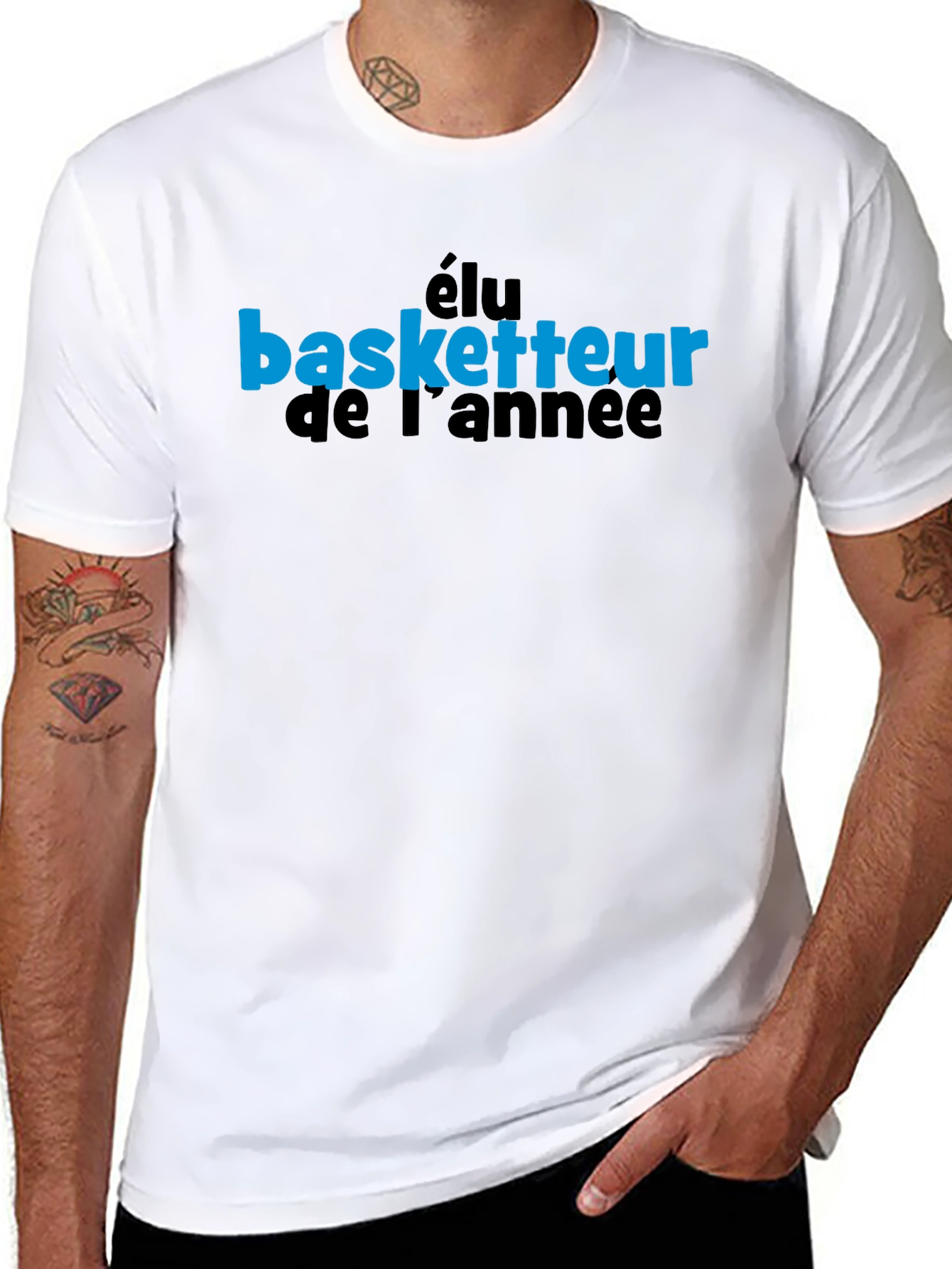Élu Basketteur T-Shirt - Black Graphic Tee